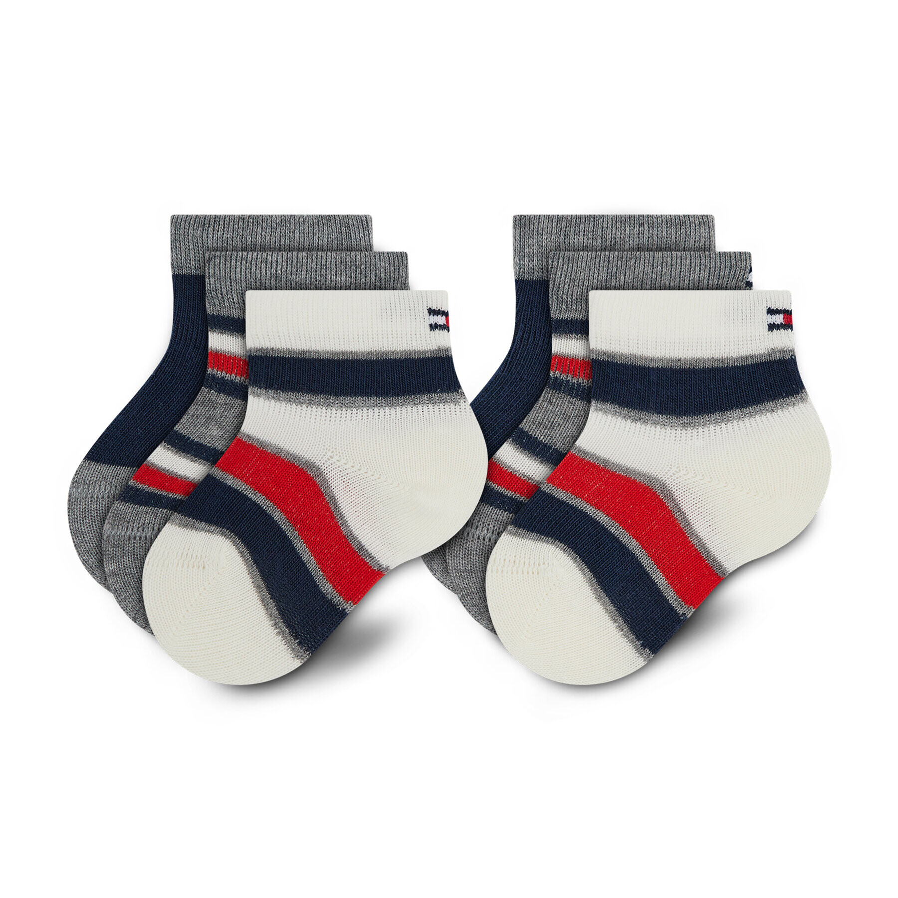 Tommy Hilfiger Súprava 3 párov vysokých detských ponožiek 701210509 Farebná - Pepit.sk