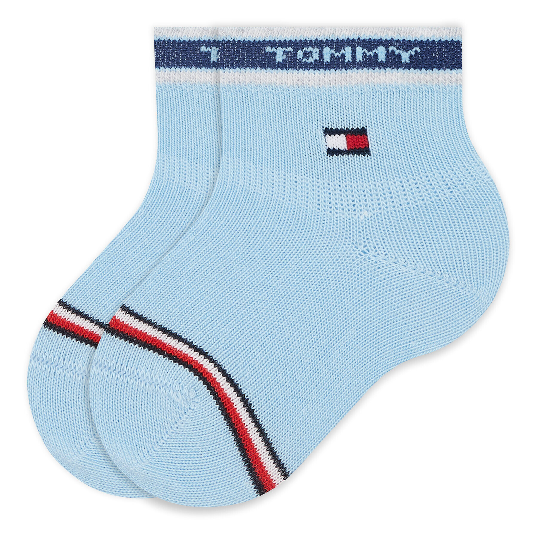 Tommy Hilfiger Súprava 3 párov vysokých detských ponožiek 701220278 Modrá - Pepit.sk