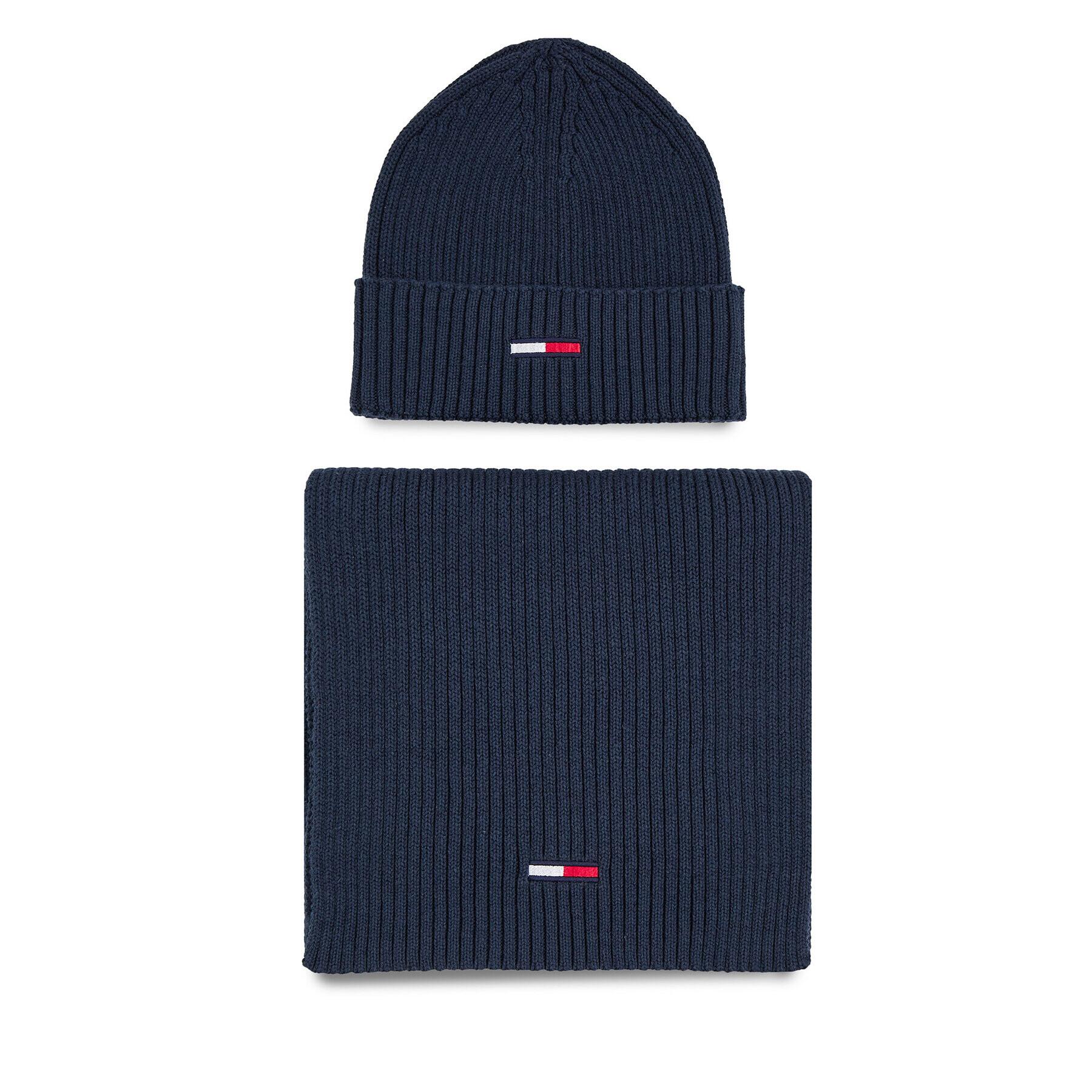 Tommy Hilfiger Súprava čiapka a tunelový šál Tjw Flag Beanie And Scarf AM0AM11677 Tmavomodrá - Pepit.sk