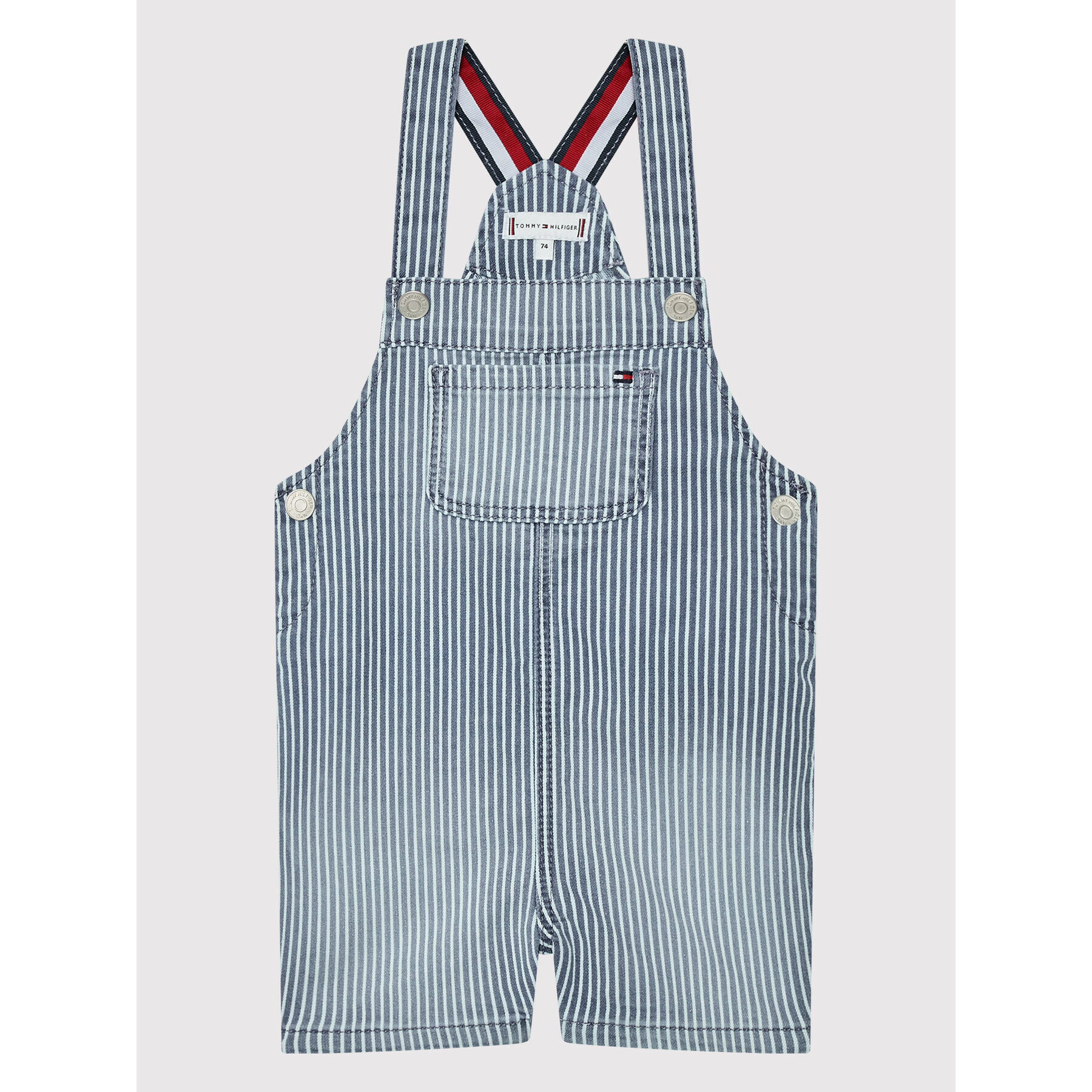 Tommy Hilfiger Súprava tričko a nohavice na traky Dungaree KN0KN01421 Tmavomodrá Regular Fit - Pepit.sk