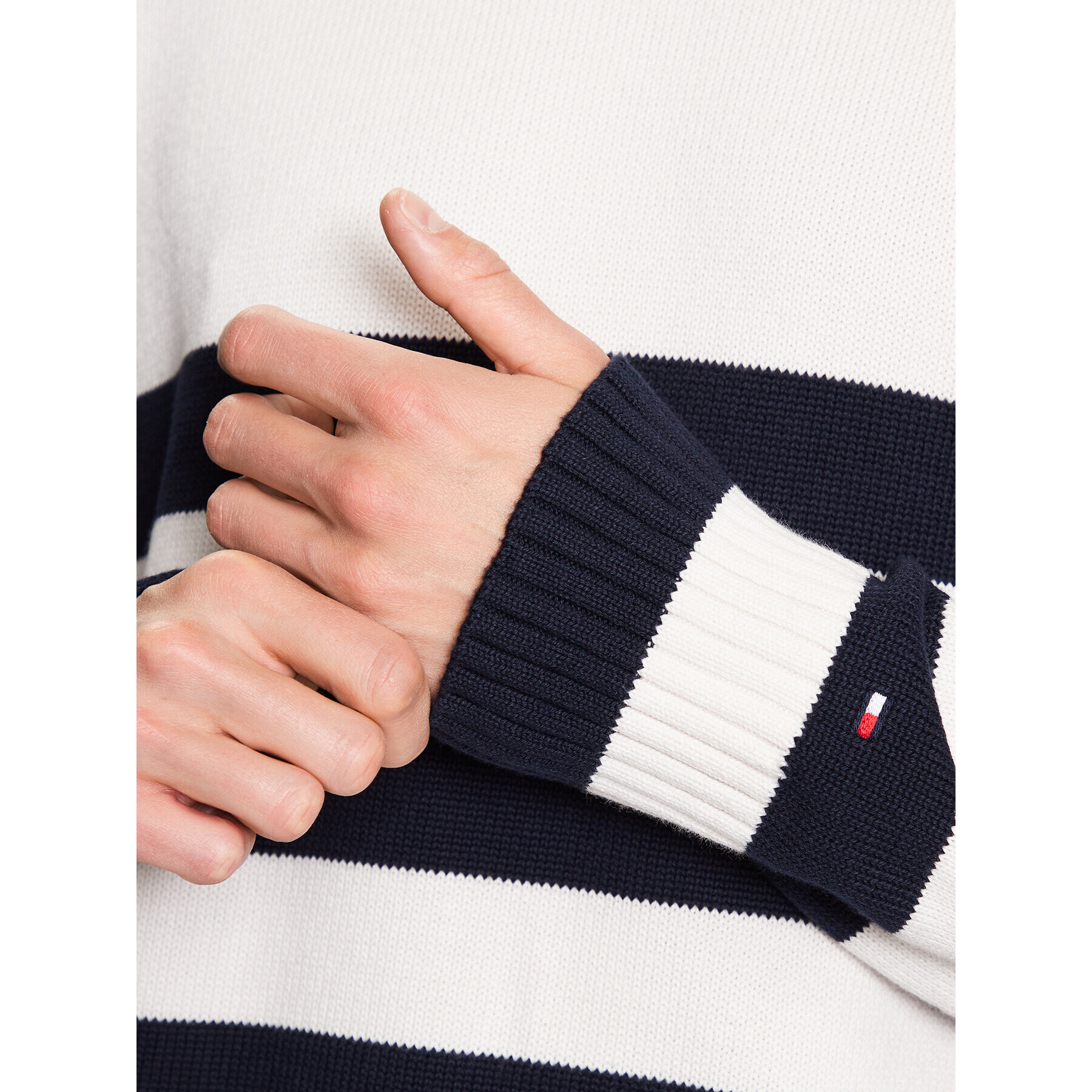 Tommy Hilfiger Sveter Breton MW0MW31007 Farebná Oversize - Pepit.sk