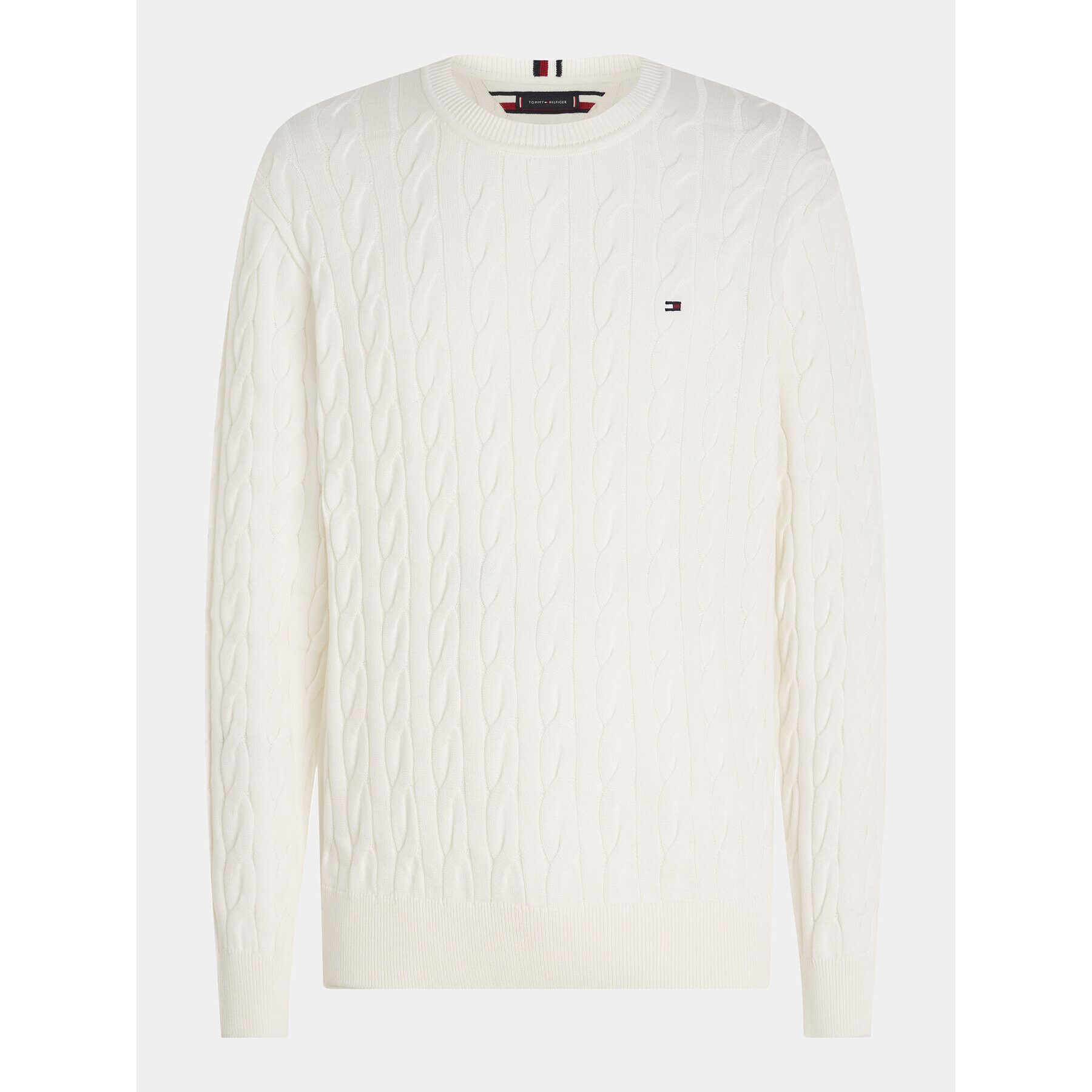 Tommy Hilfiger Sveter MW0MW33132 Écru Relaxed Fit - Pepit.sk