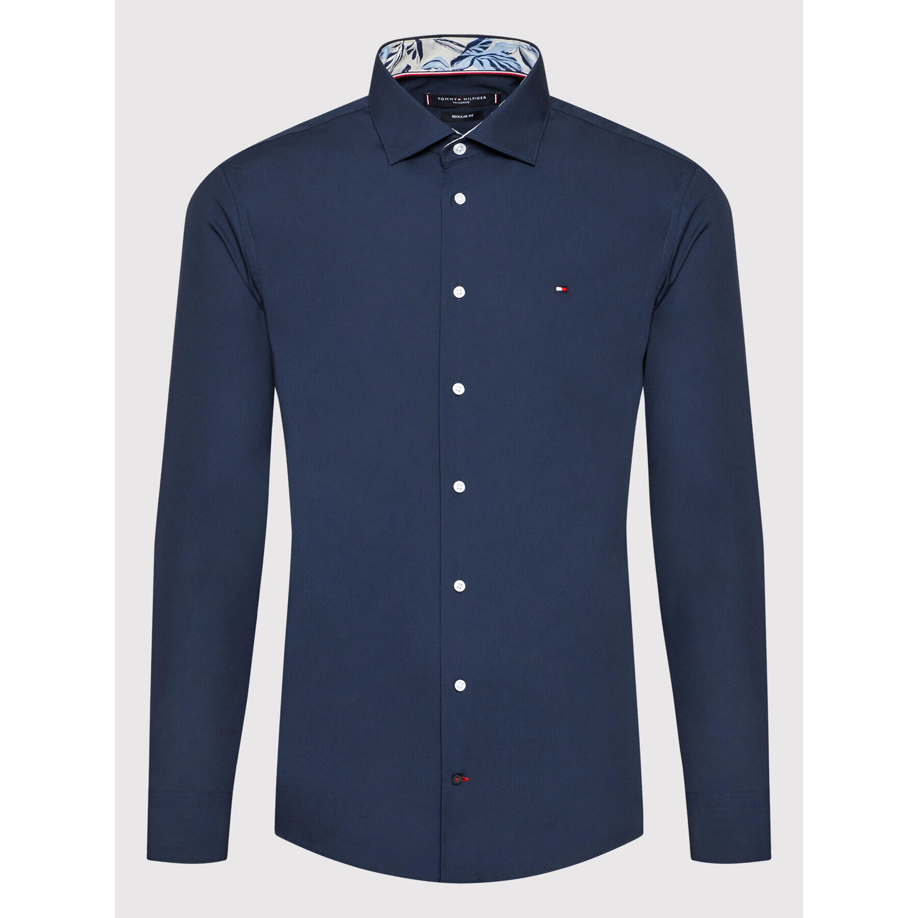 Tommy Hilfiger Tailored Košeľa Cl Solid Poplin MW0MW21728 Tmavomodrá Regular Fit - Pepit.sk