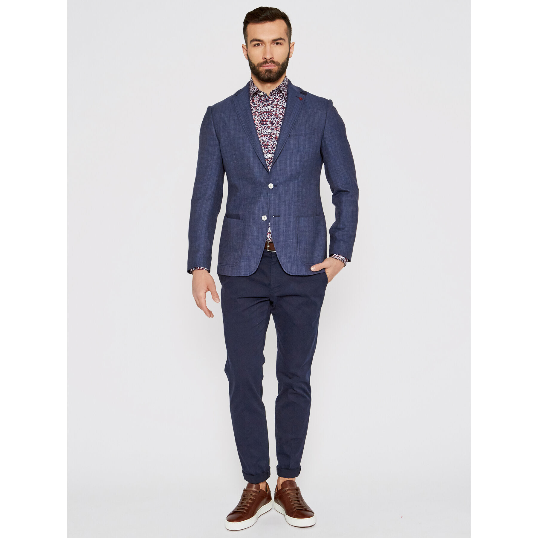 Tommy Hilfiger Tailored Košeľa Floral Print MW0MW16465 Farebná Regular Fit - Pepit.sk