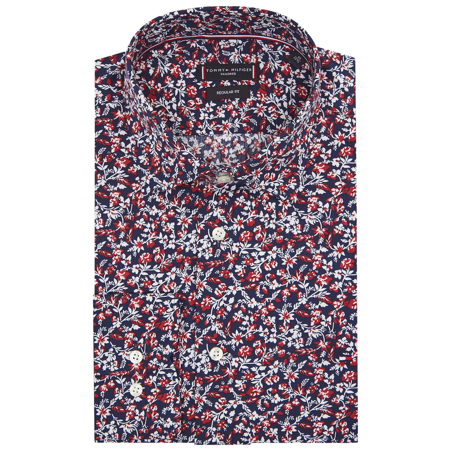 Tommy Hilfiger Tailored Košeľa Floral Print MW0MW16465 Farebná Regular Fit - Pepit.sk