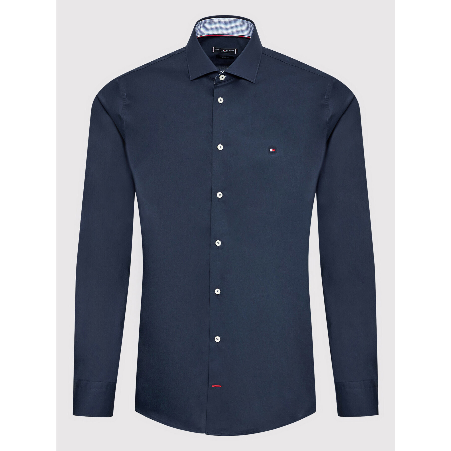 Tommy Hilfiger Tailored Košeľa Solid MW0MW26028 Tmavomodrá Slim Fit - Pepit.sk