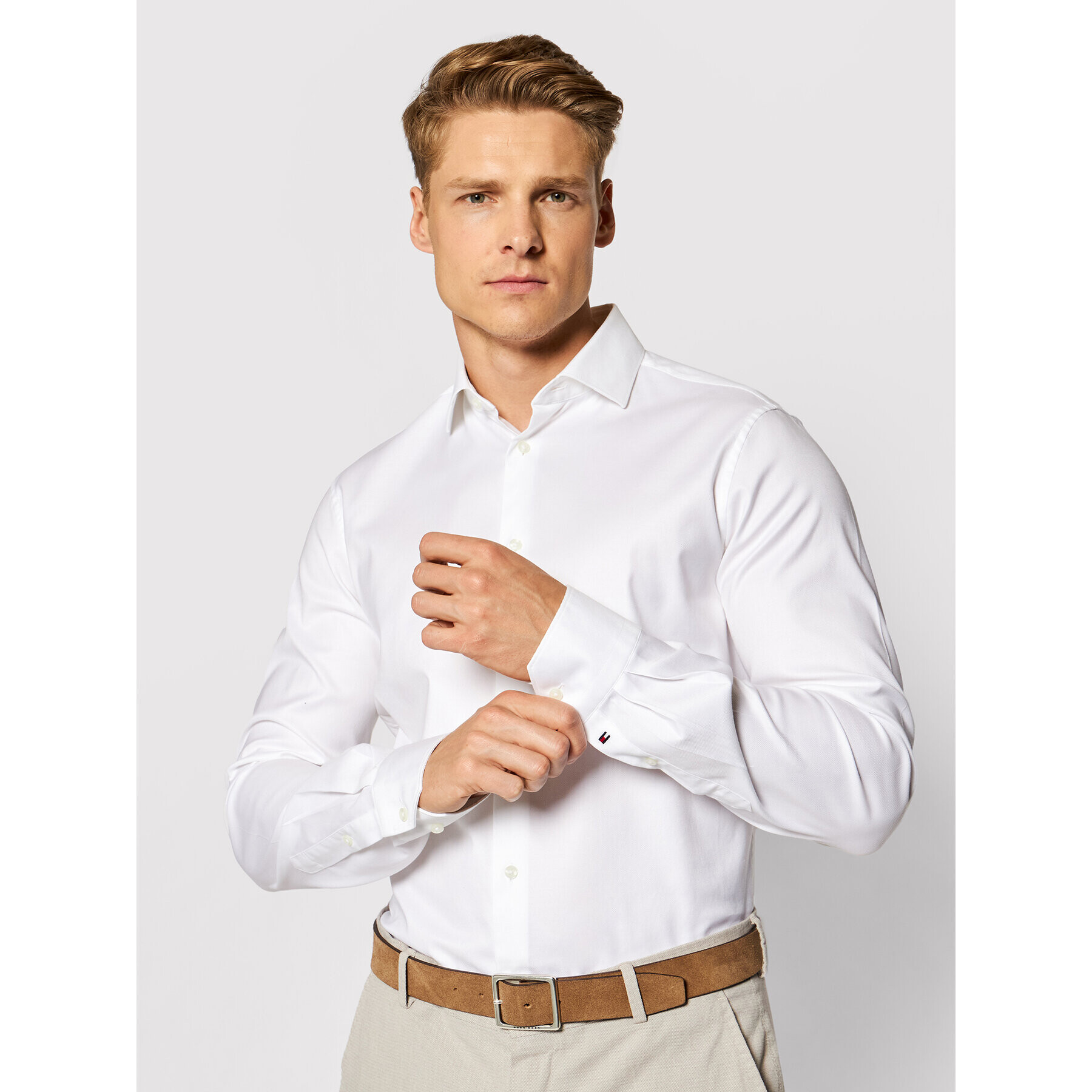 Tommy Hilfiger Tailored Košeľa TT0TT01941 Biela Slim Fit - Pepit.sk