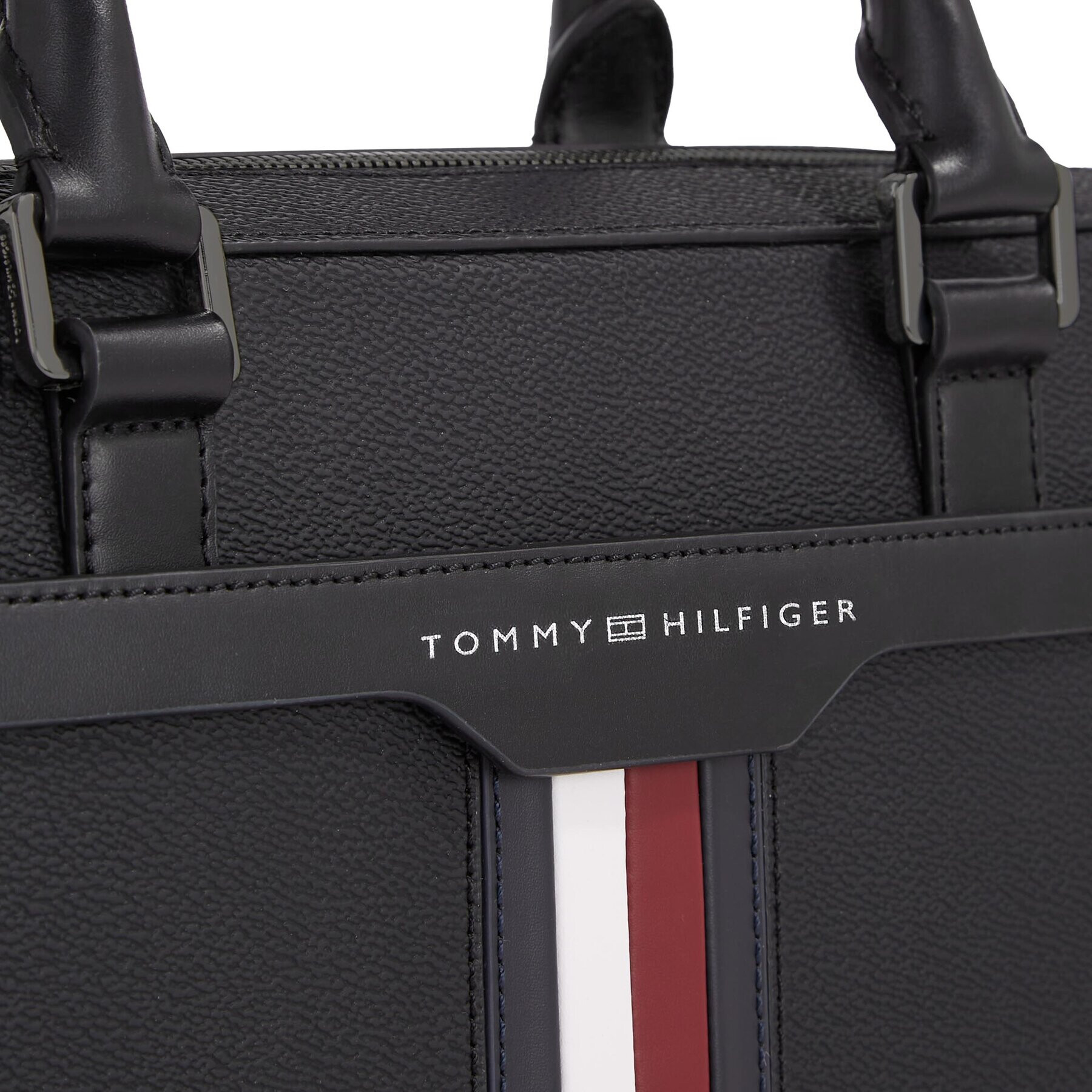 Tommy Hilfiger Taška na laptop Th Coated Canvas Computer Bag AM0AM11531 Čierna - Pepit.sk