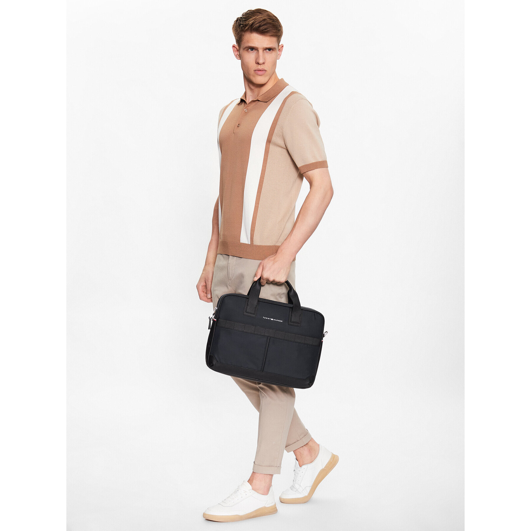 Tommy Hilfiger Taška na laptop Th Elevated Nylon Computer Bag AM0AM10940 Tmavomodrá - Pepit.sk