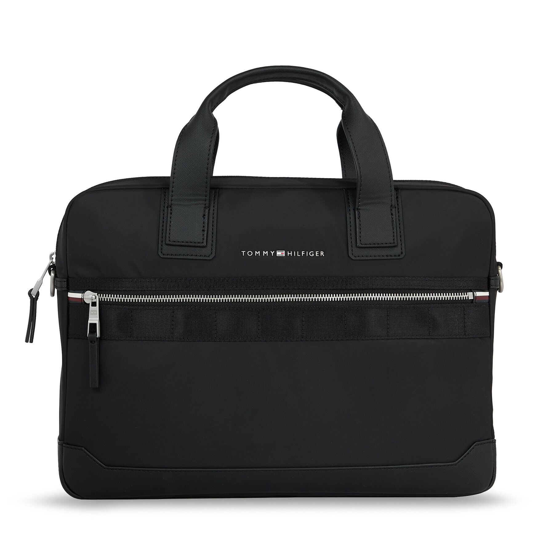 Tommy Hilfiger Taška na laptop Th Elevated Nylon Computer Bag AM0AM11574 Čierna - Pepit.sk