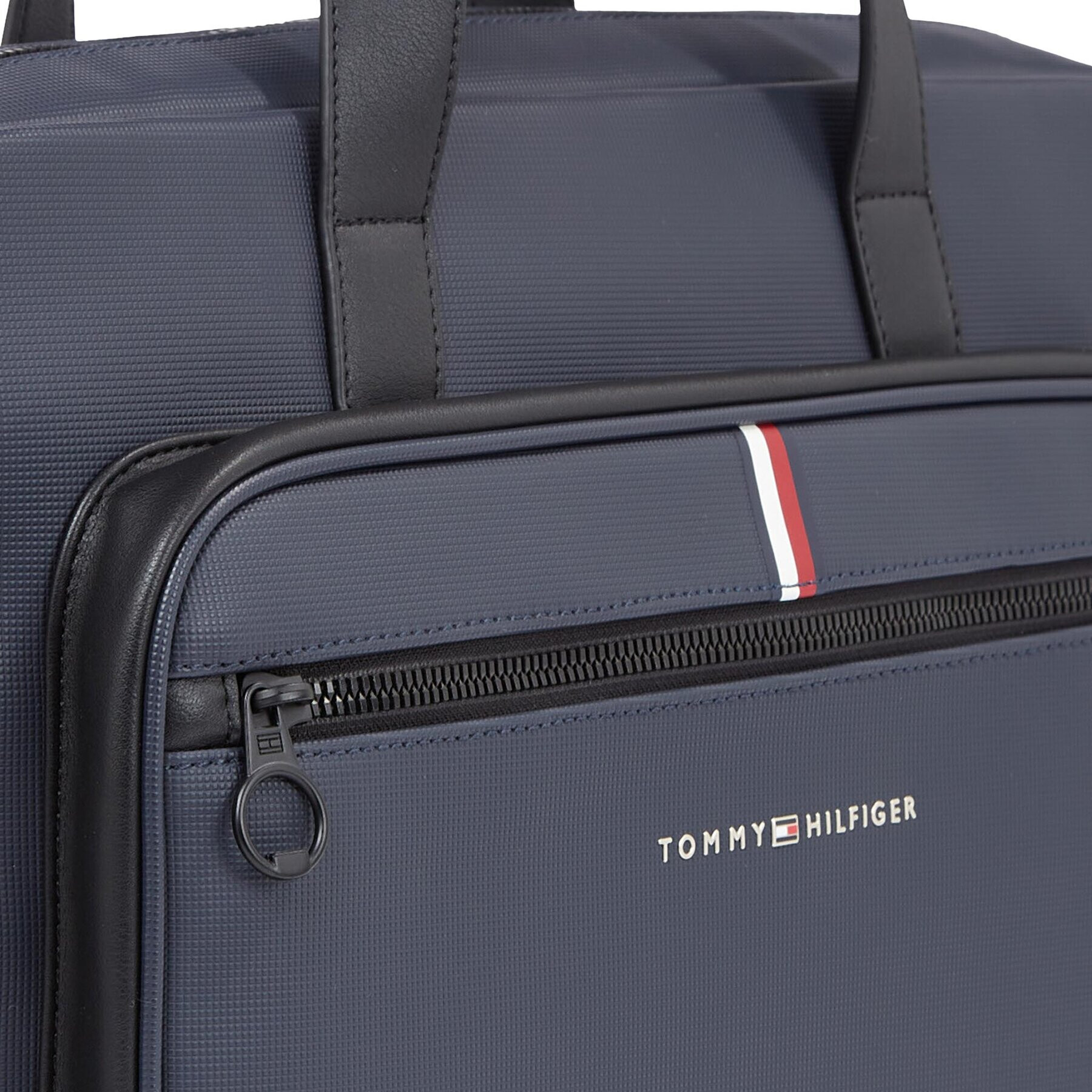 Tommy Hilfiger Taška na laptop Th Essential Pique Computer Bag AM0AM11542 Tmavomodrá - Pepit.sk