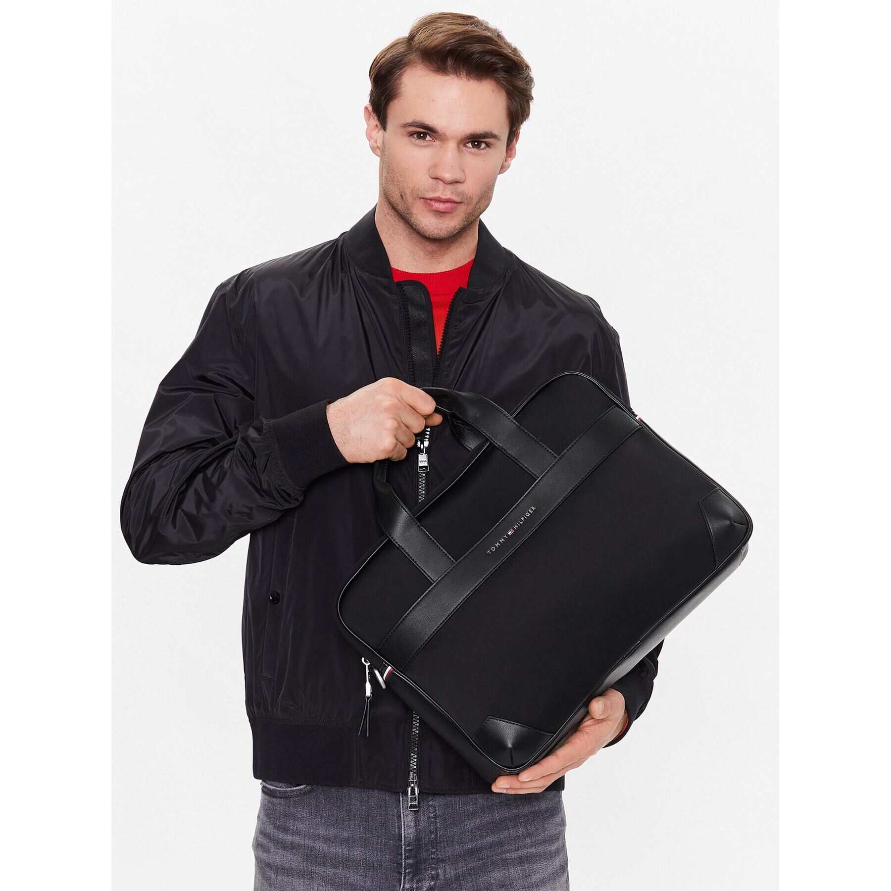 Tommy Hilfiger Taška na laptop Th Urban Nylon Computer Bag AM0AM10567 Čierna - Pepit.sk