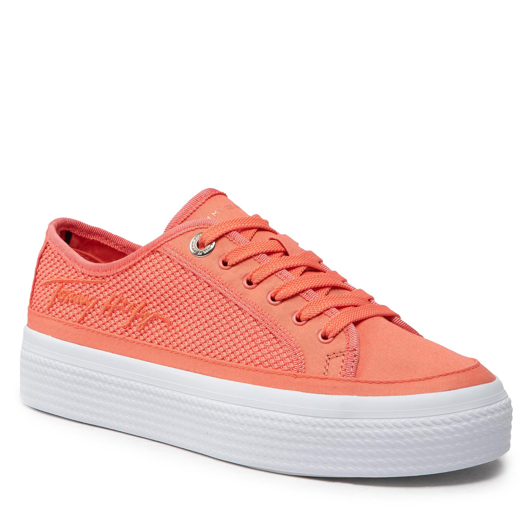 Tommy Hilfiger Tenisky Essential Th Mesh Sneaker FW0FW06546 Oranžová - Pepit.sk