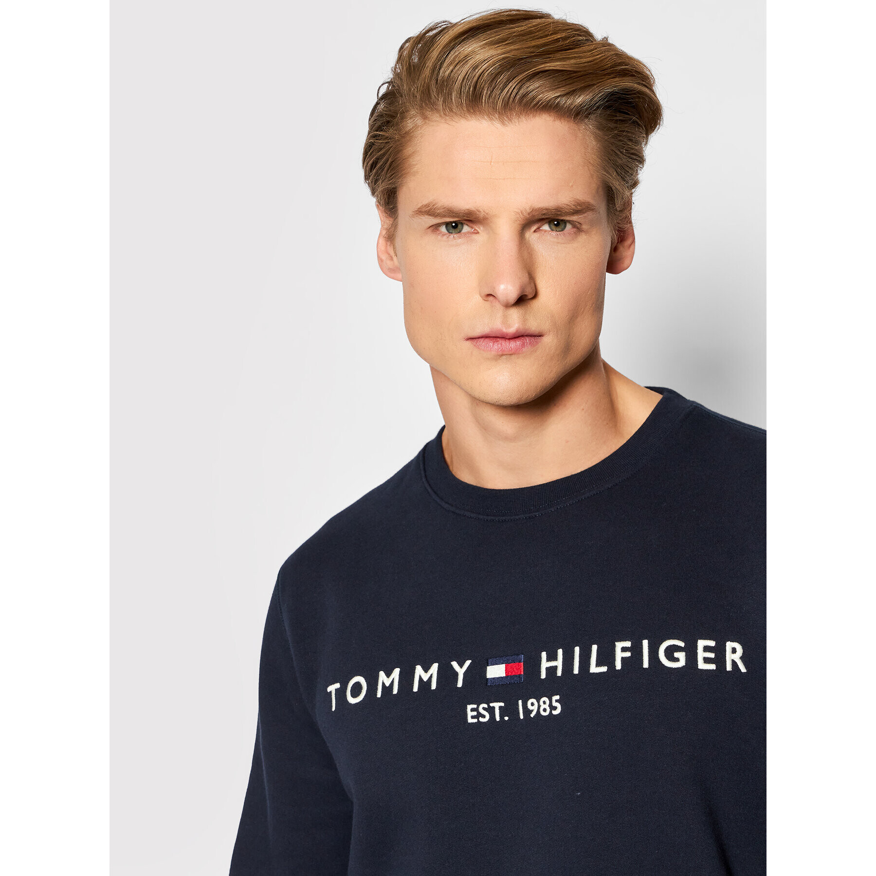 Tommy Hilfiger Tepláková súprava Logo MW0MW24845 Tmavomodrá Regular Fit - Pepit.sk