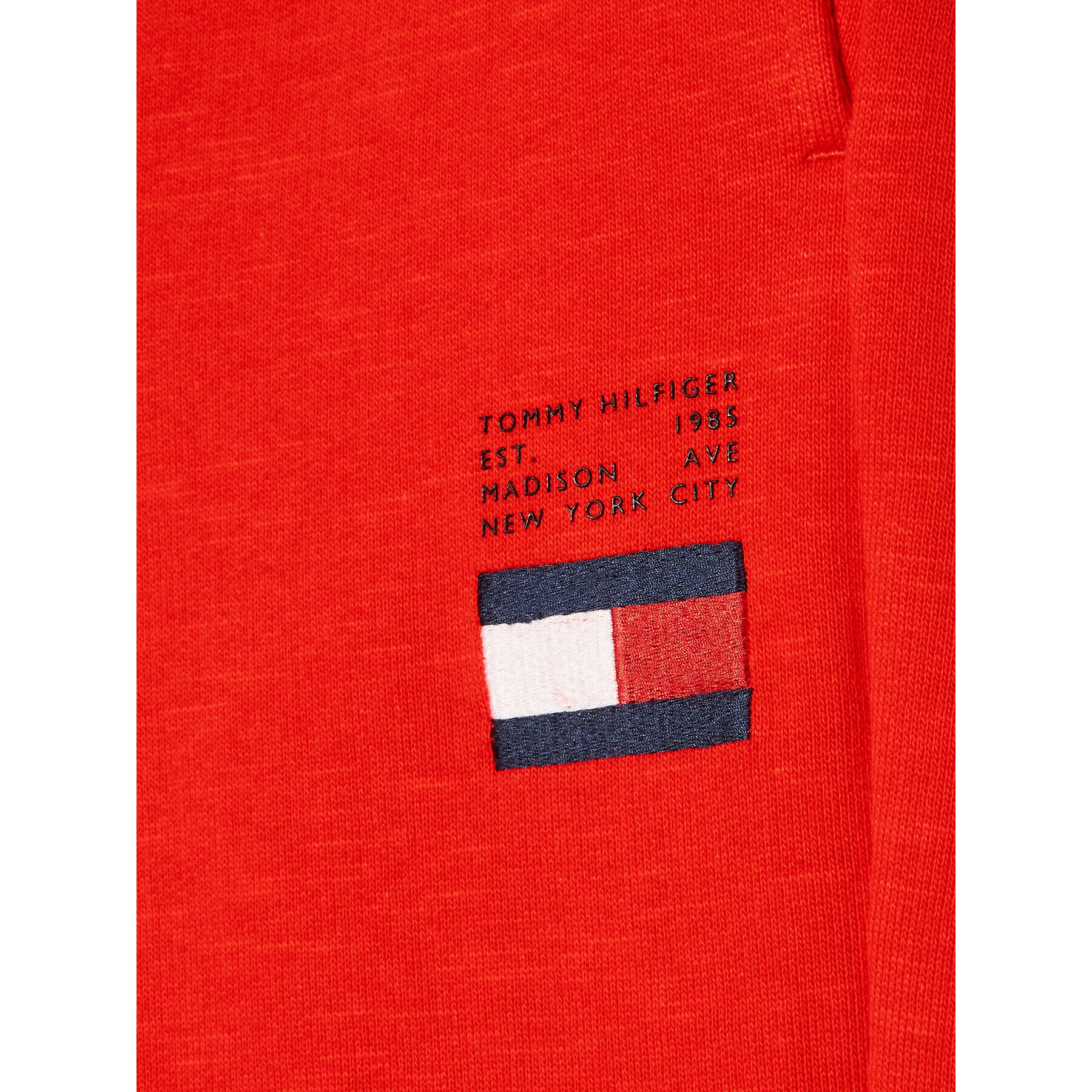 Tommy Hilfiger Teplákové nohavice Flag KB0KB07978 D Červená Regular Fit - Pepit.sk