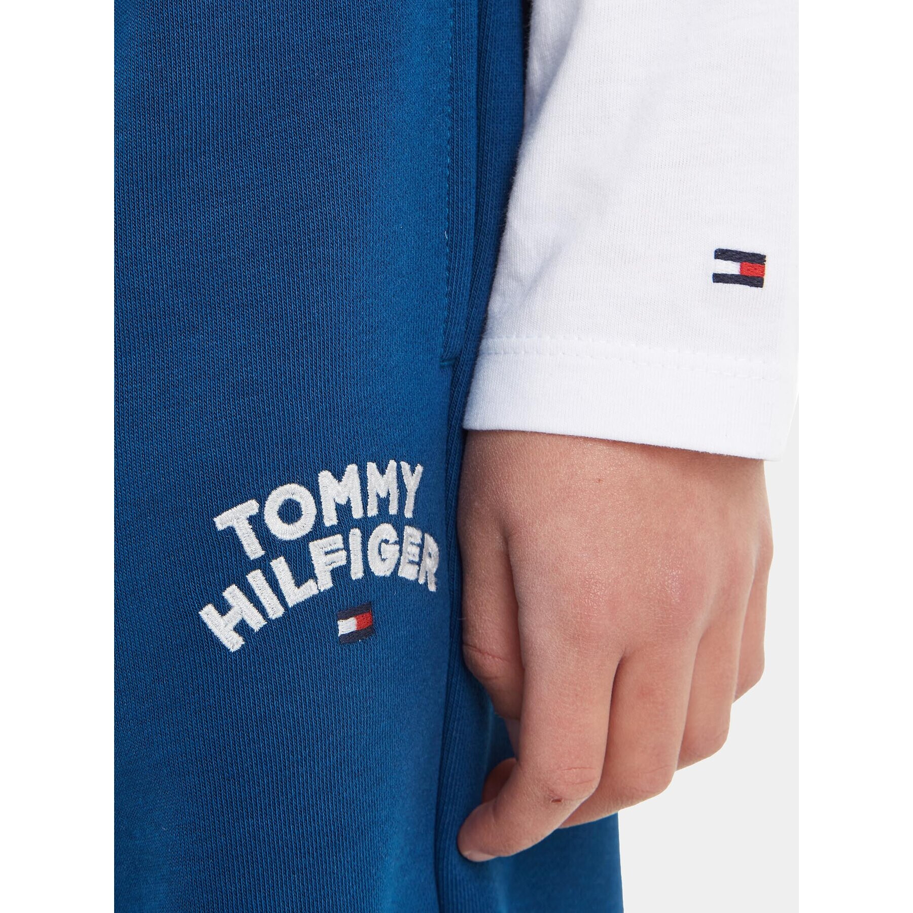 Tommy Hilfiger Teplákové nohavice KB0KB08791 Modrá Regular Fit - Pepit.sk