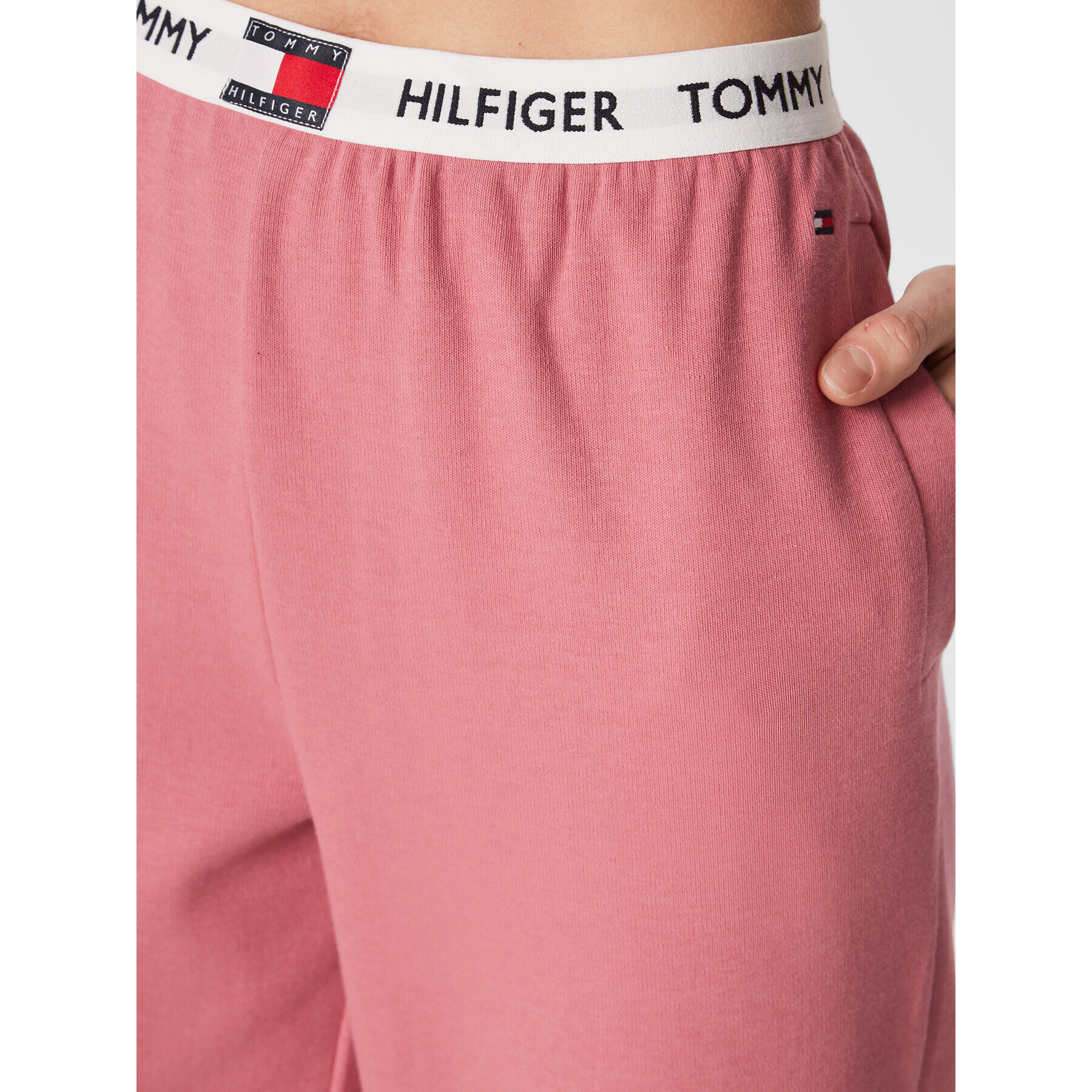 Tommy Hilfiger Teplákové nohavice UW0UW02274 Ružová Relaxed Fit - Pepit.sk