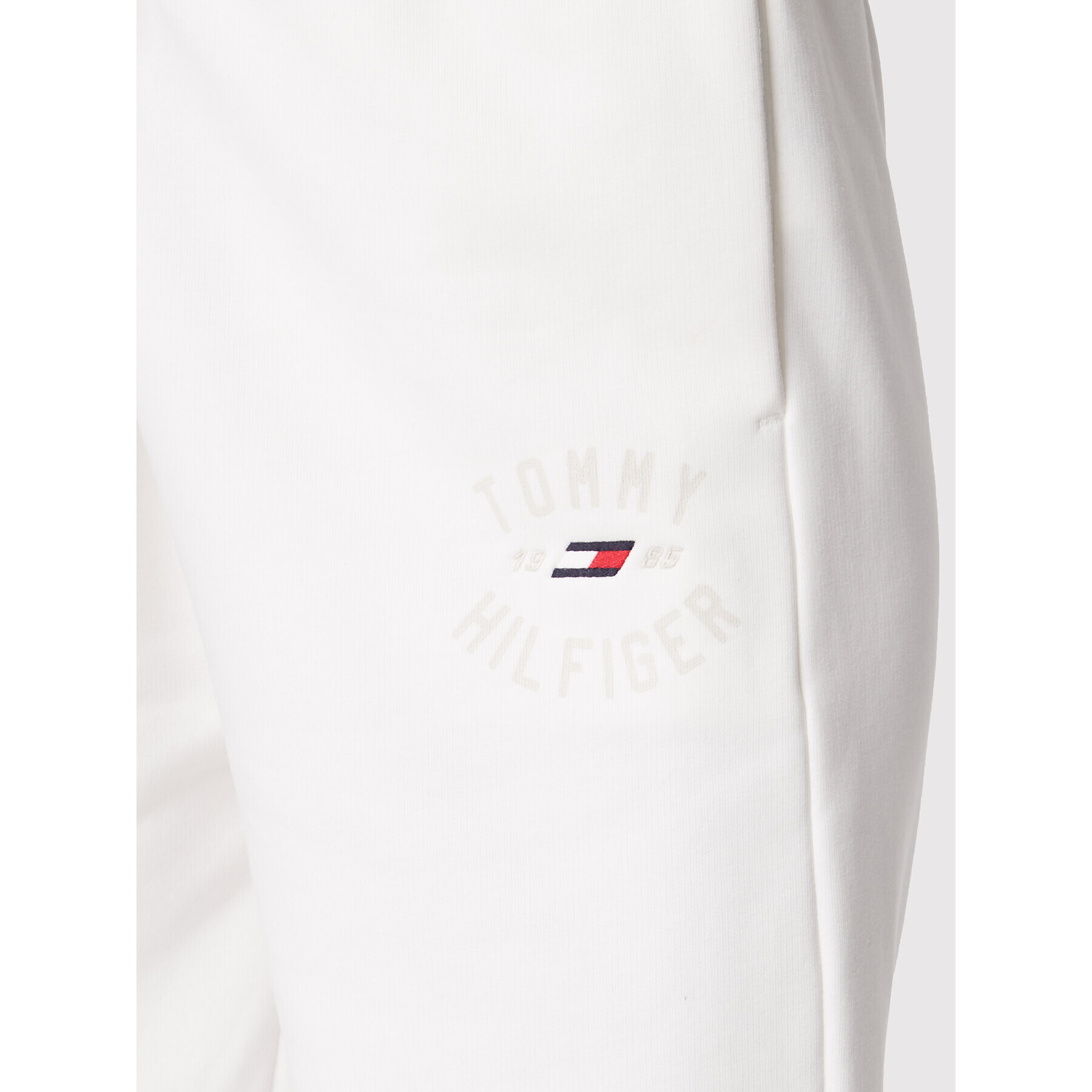 Tommy Hilfiger Teplákové nohavice Varsity S10S101450 Biela Relaxed Fit - Pepit.sk