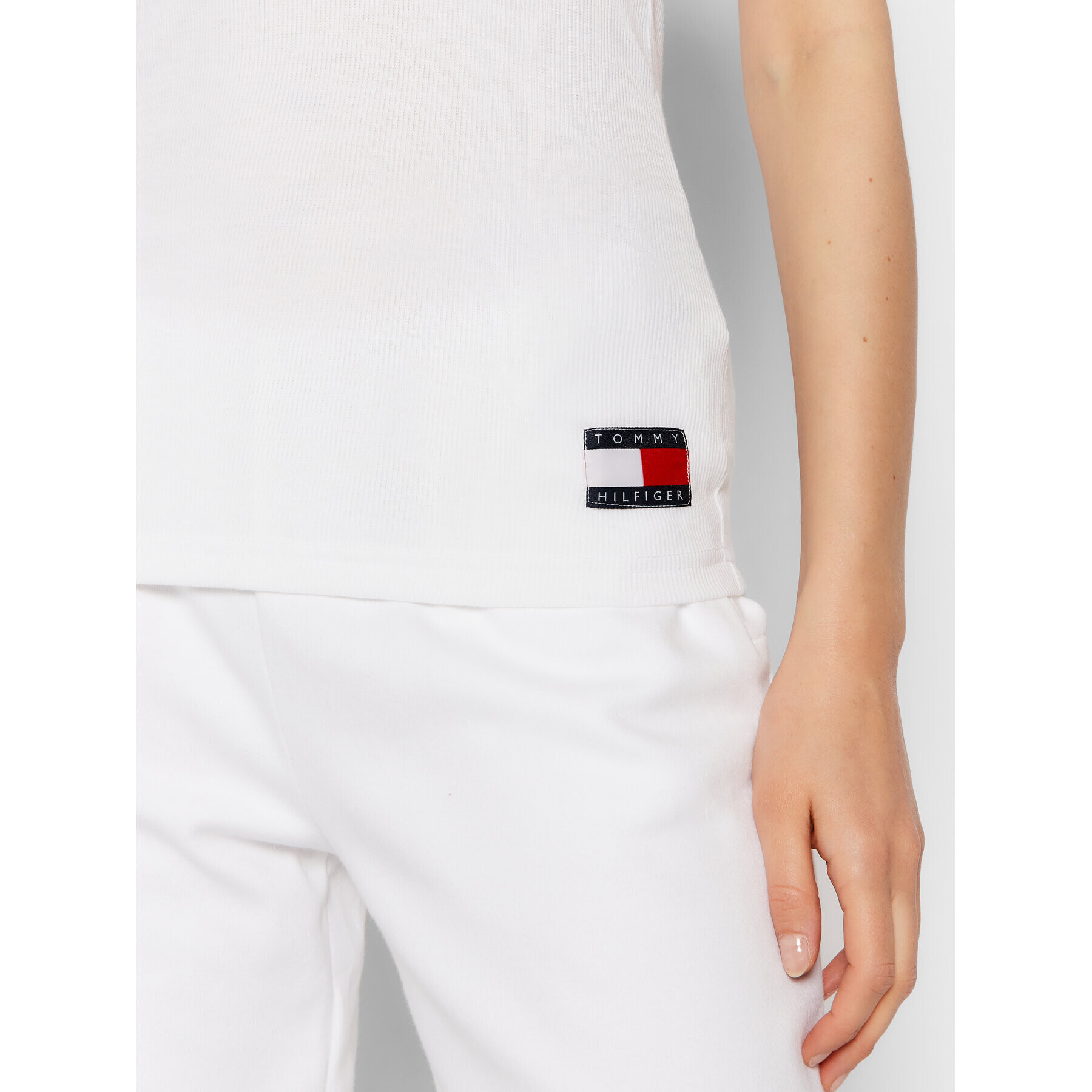 Tommy Hilfiger Tielko Rib UW0UW02314 Biela - Pepit.sk