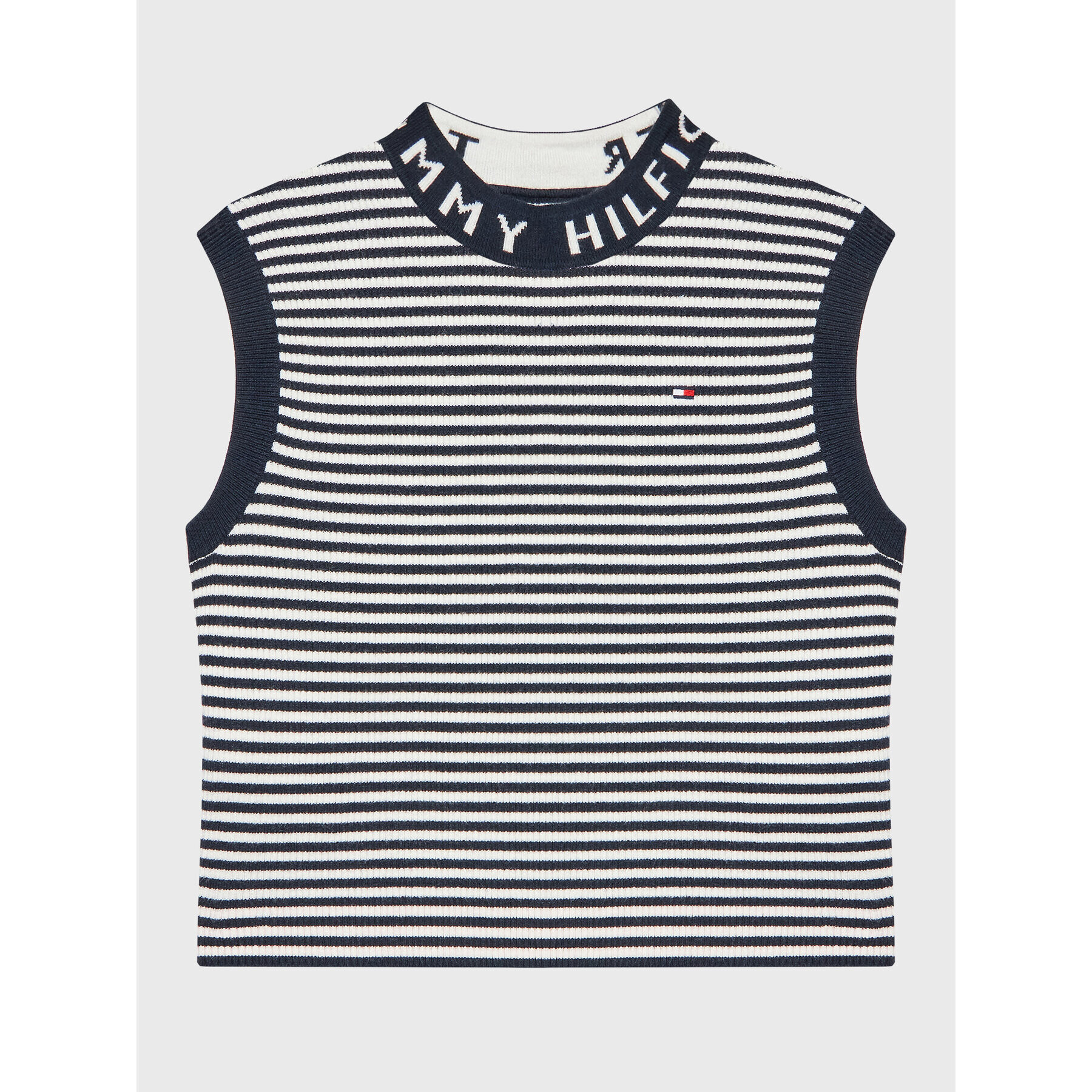 Tommy Hilfiger Top KG0KG06800 Tmavomodrá Regular Fit - Pepit.sk