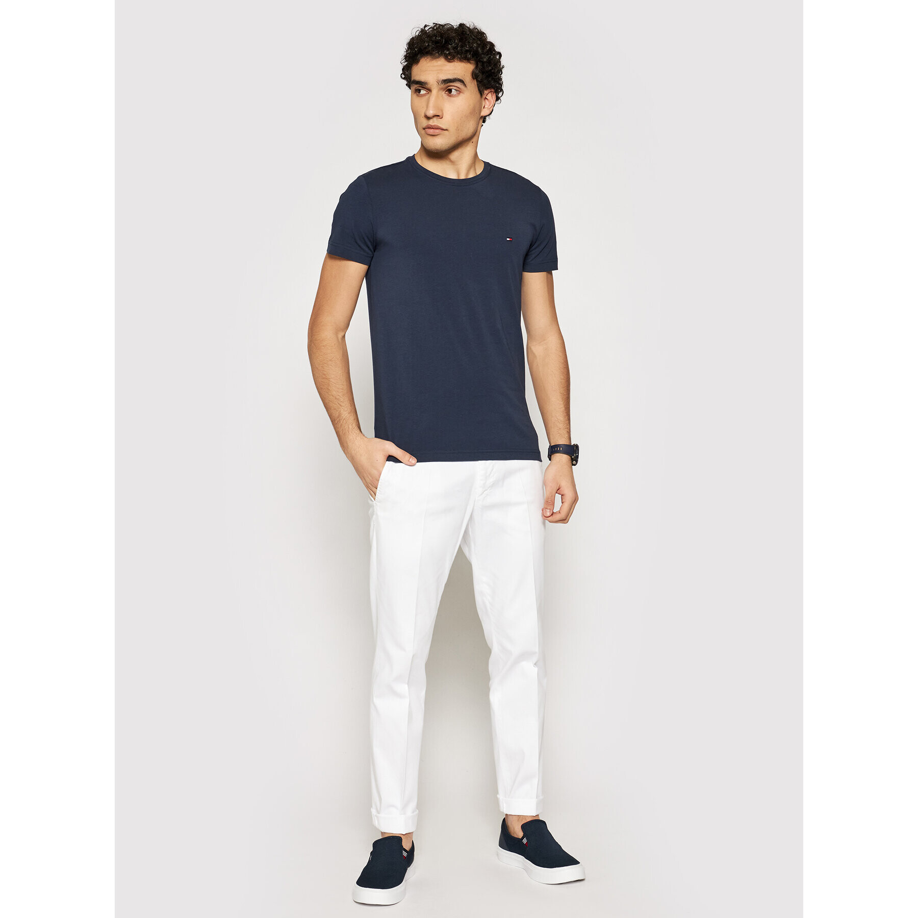 Tommy Hilfiger Tričko 867896625 Tmavomodrá Slim Fit - Pepit.sk