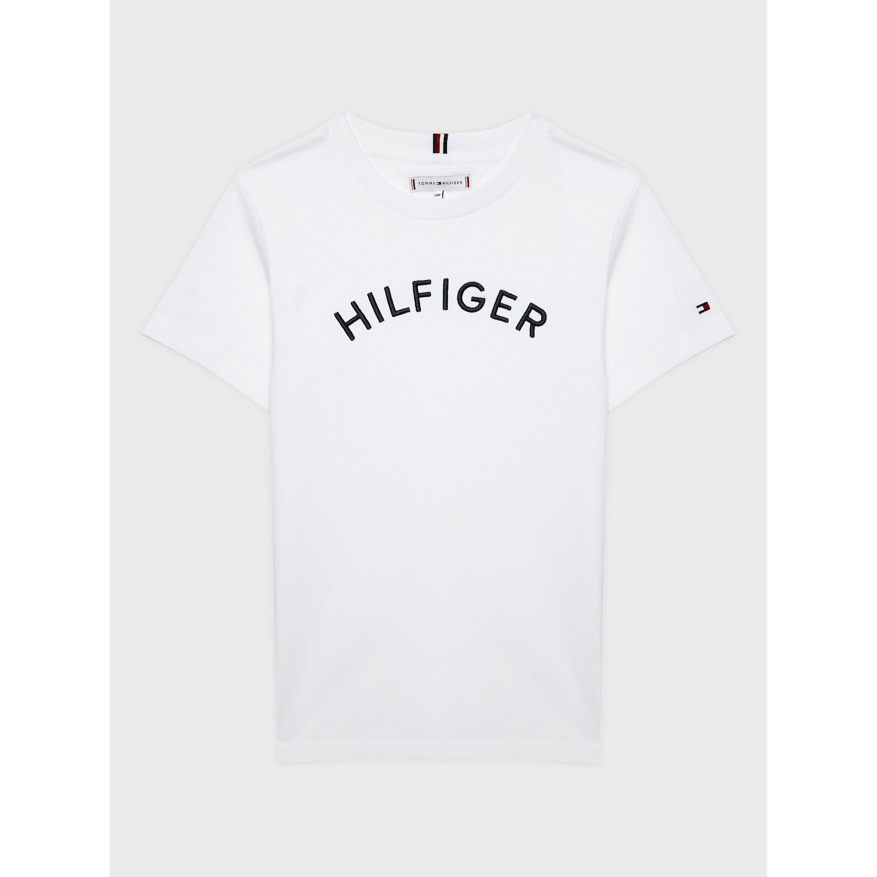 Tommy Hilfiger Tričko Arched KS0KS00401 D Biela Regular Fit - Pepit.sk