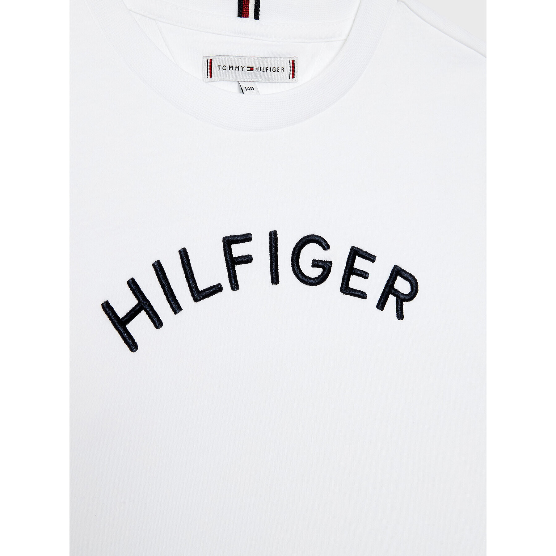 Tommy Hilfiger Tričko Arched KS0KS00401 D Biela Regular Fit - Pepit.sk