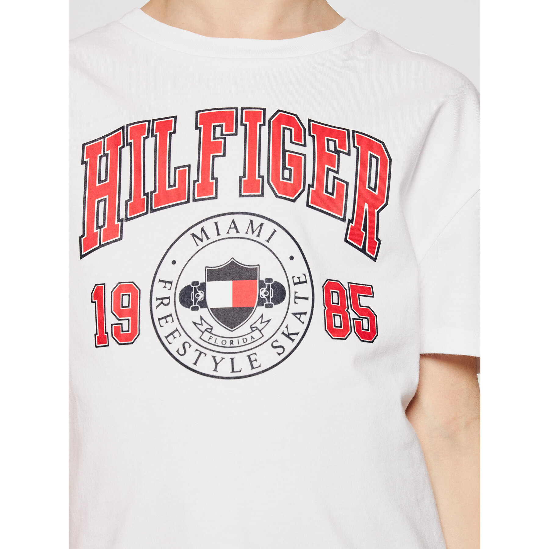 Tommy Hilfiger Tričko Artwork KB0KB06519 D Biela Regular Fit - Pepit.sk