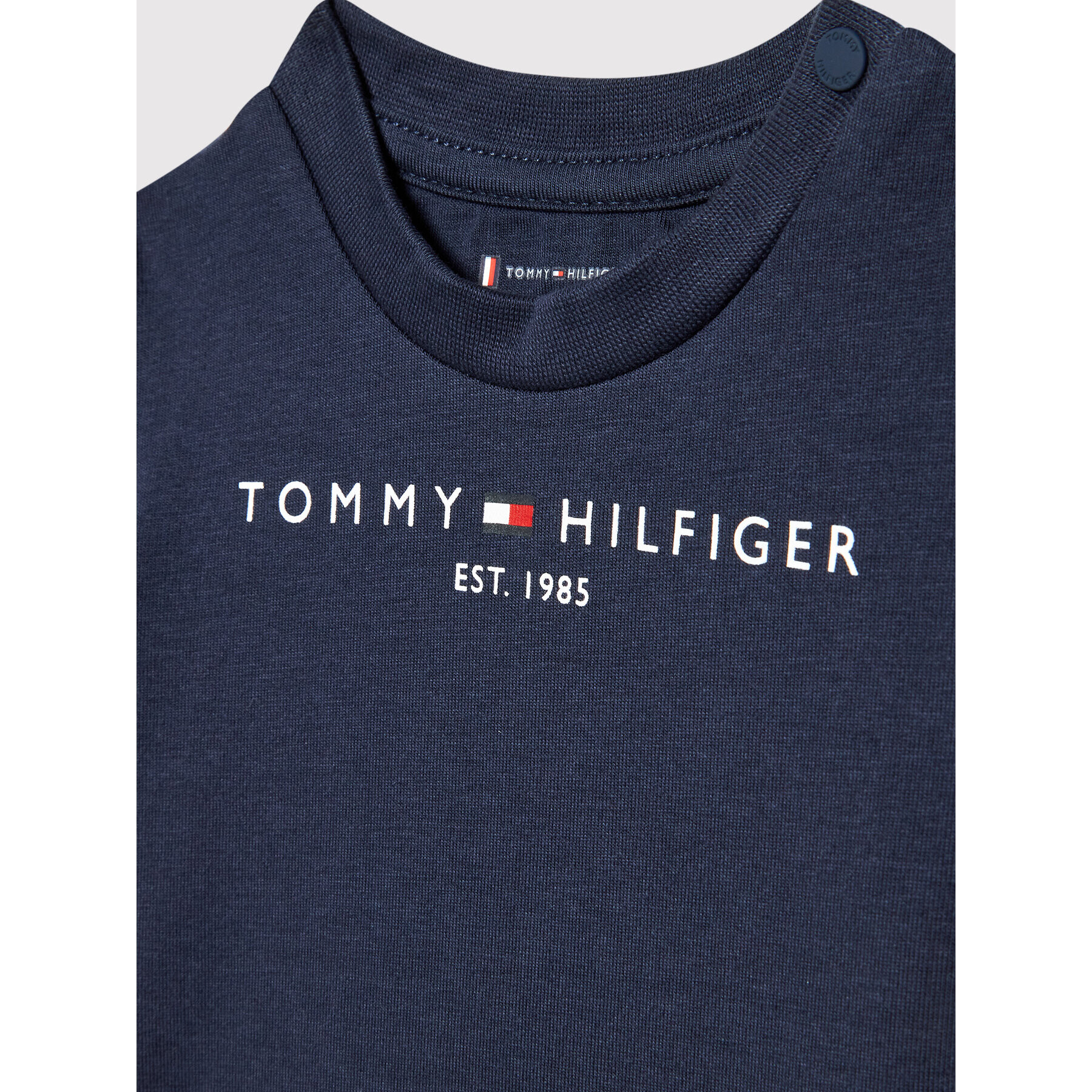 Tommy Hilfiger Tričko Baby Essential KN0KN01487 Tmavomodrá Regular Fit - Pepit.sk