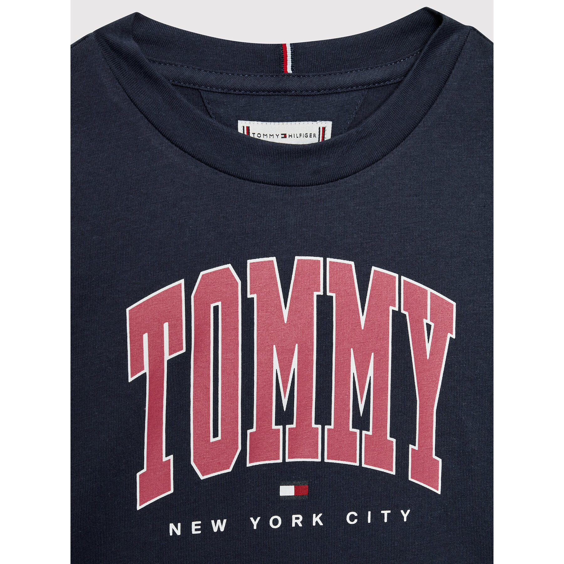 Tommy Hilfiger Tričko Bold Varsity KG0KG06504 Tmavomodrá Regular Fit - Pepit.sk