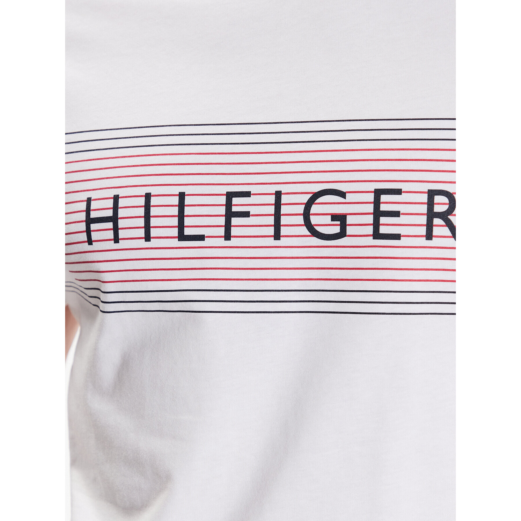 Tommy Hilfiger Tričko Brand Love Chest MW0MW30035 Biela Slim Fit - Pepit.sk