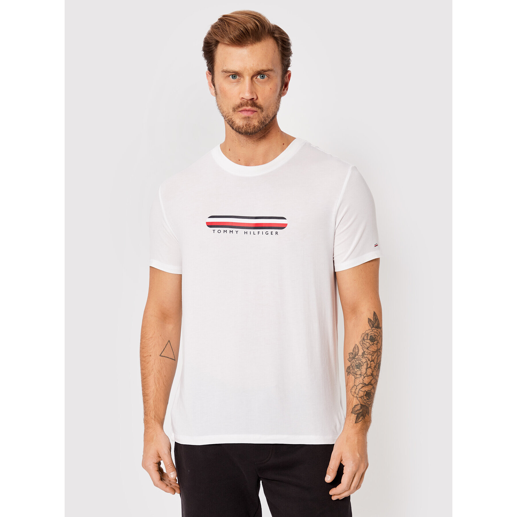 Tommy Hilfiger Tričko Cn Ss UM0UM02348 Biela Regular Fit - Pepit.sk