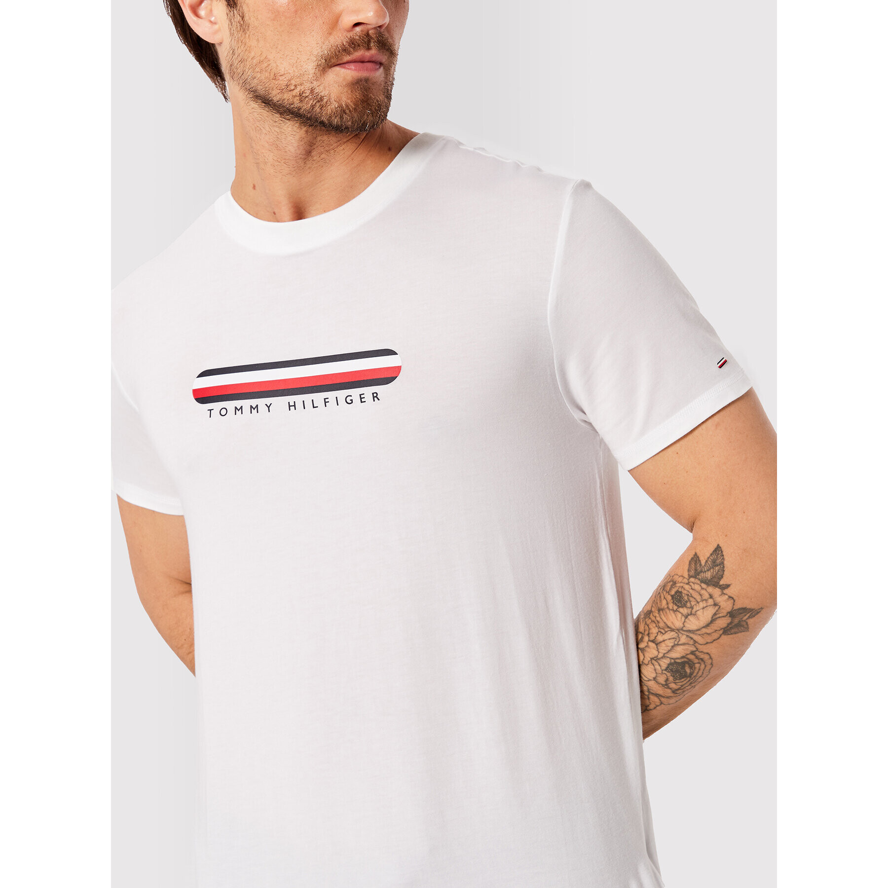 Tommy Hilfiger Tričko Cn Ss UM0UM02348 Biela Regular Fit - Pepit.sk