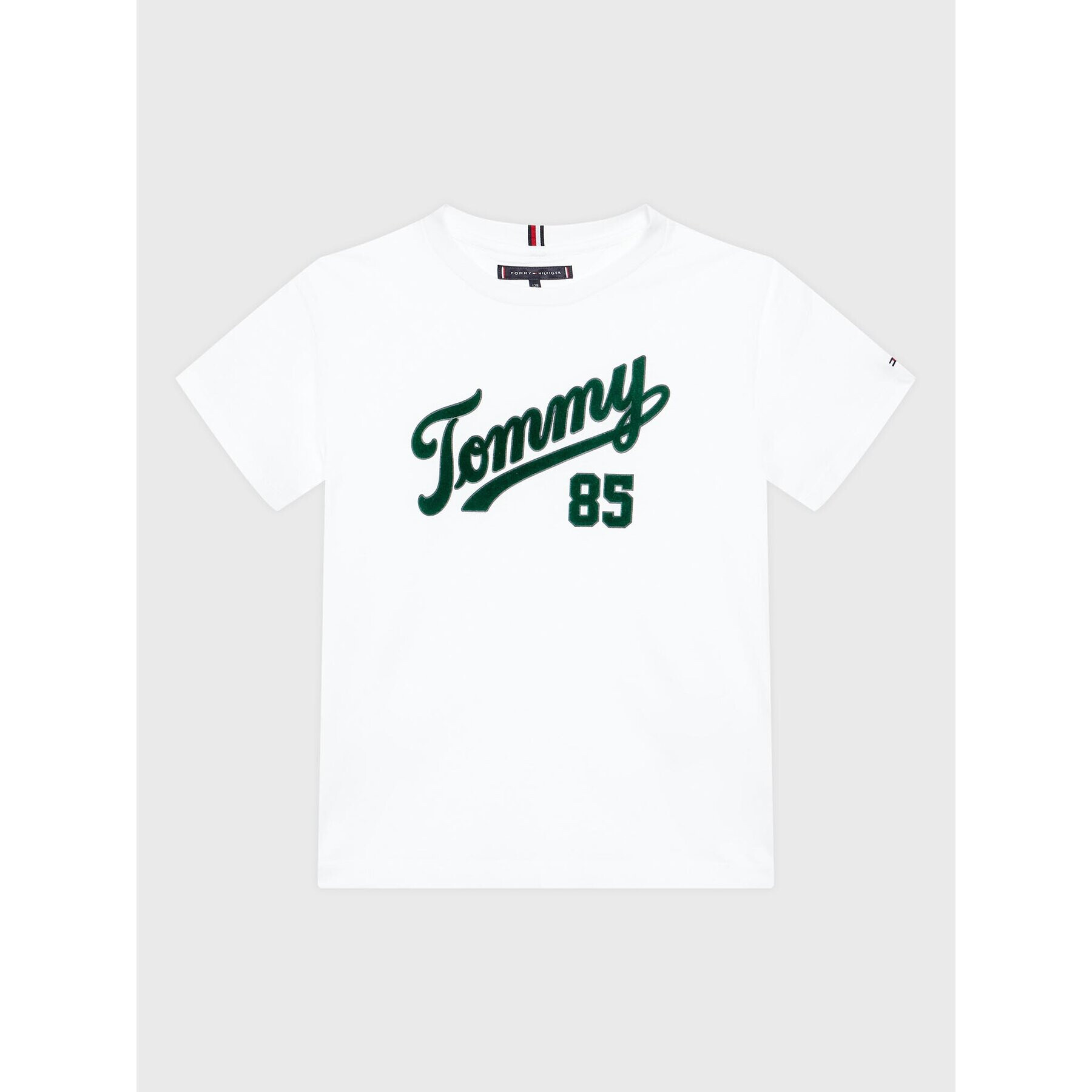 Tommy Hilfiger Tričko College 85 KB0KB08032 D Biela Regular Fit - Pepit.sk