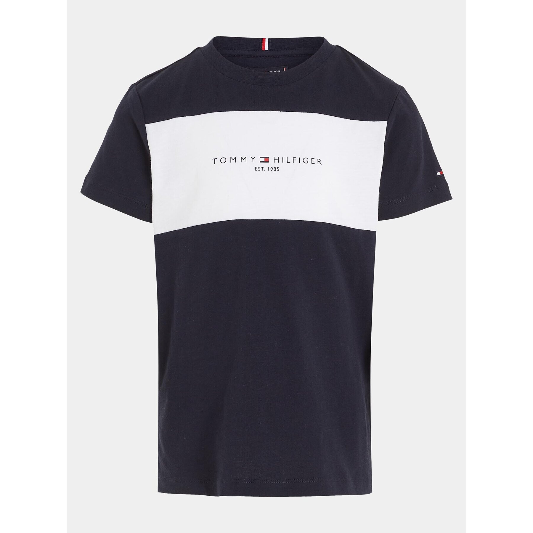 Tommy Hilfiger Tričko Colorblock KB0KB08552 M Tmavomodrá Regular Fit - Pepit.sk