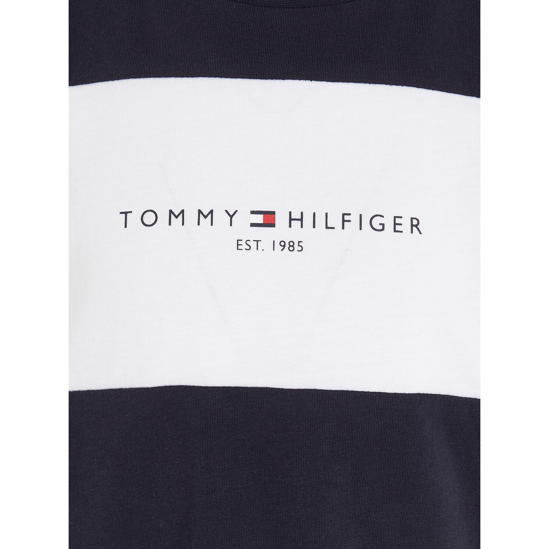 Tommy Hilfiger Tričko Colorblock KB0KB08552 M Tmavomodrá Regular Fit - Pepit.sk