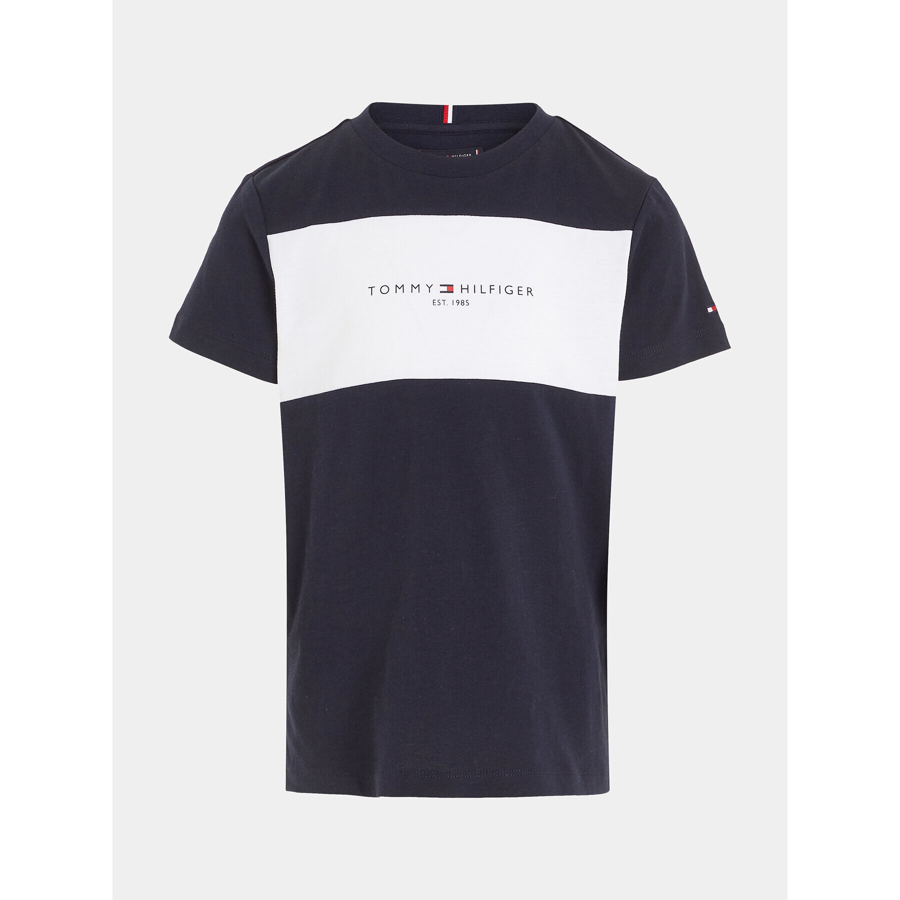 Tommy Hilfiger Tričko Colorblock KB0KB08552 S Tmavomodrá Regular Fit - Pepit.sk