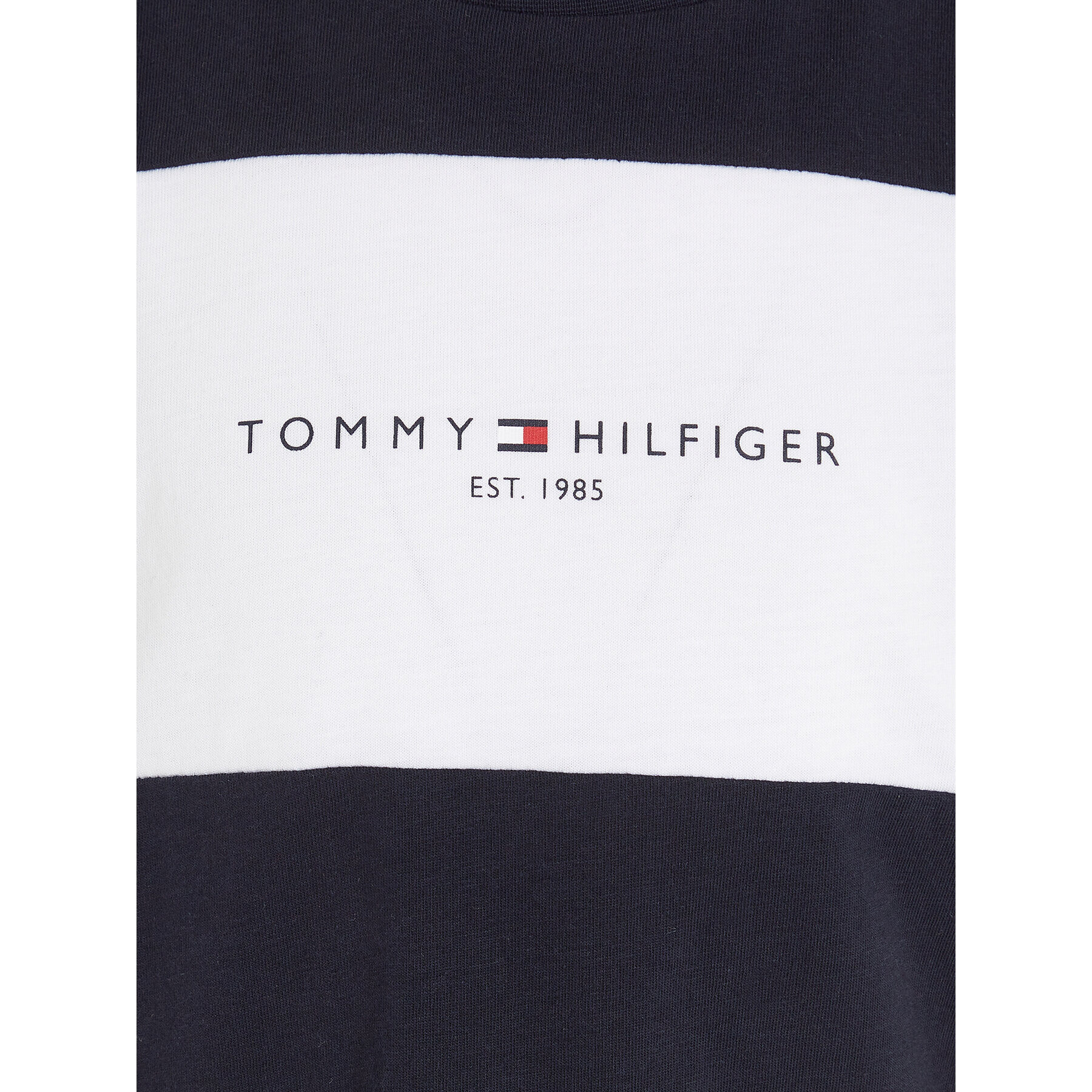 Tommy Hilfiger Tričko Colorblock KB0KB08552 S Tmavomodrá Regular Fit - Pepit.sk