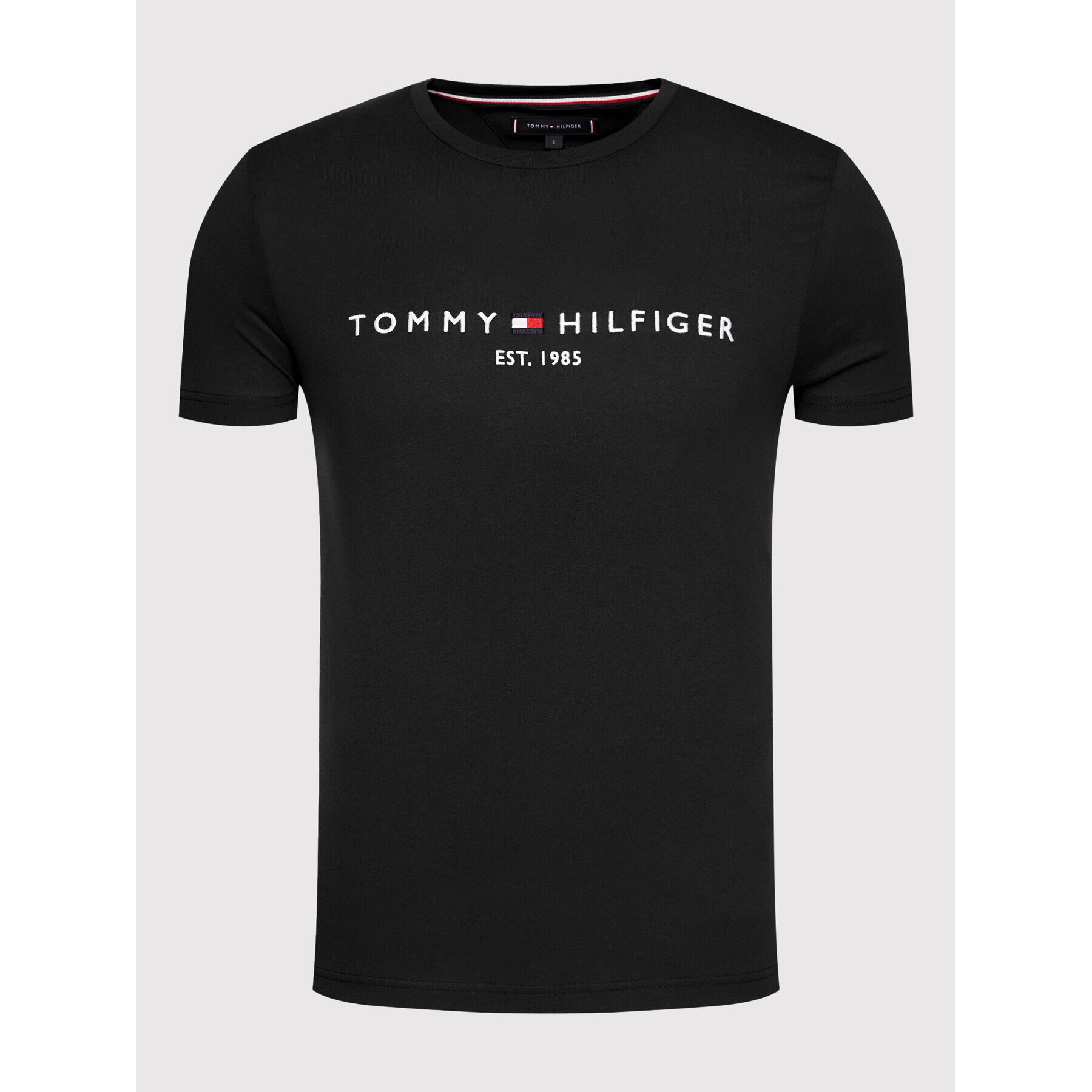 Tommy Hilfiger Tričko Core Logo Tee MW0MW11465 Čierna Slim Fit - Pepit.sk