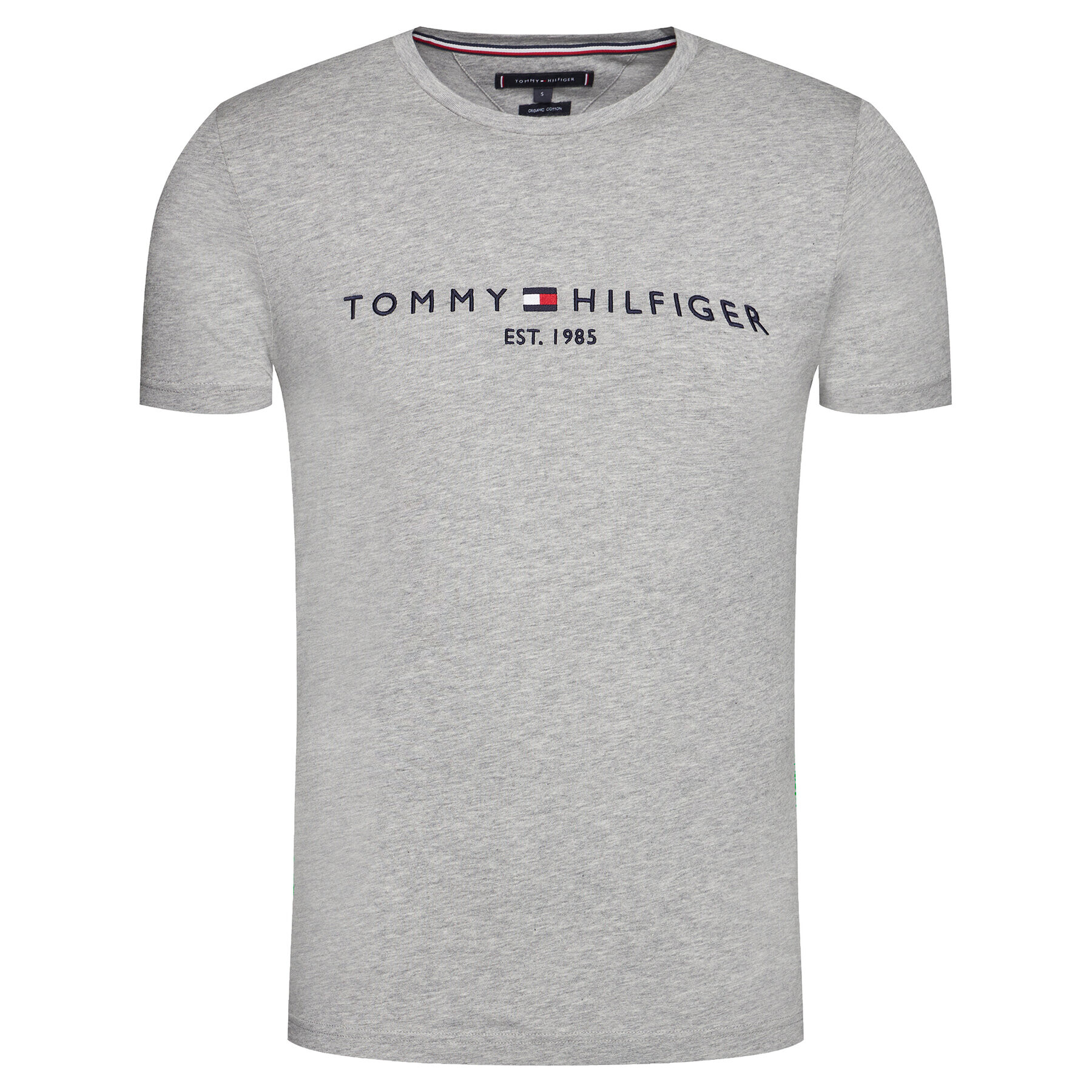 Tommy Hilfiger Tričko Core Logo Tee MW0MW11465 Sivá Slim Fit - Pepit.sk