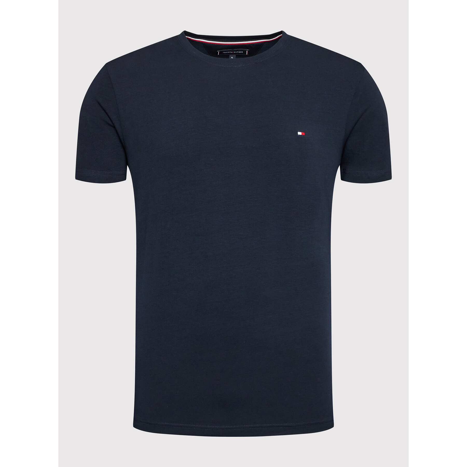 Tommy Hilfiger Tričko Core Stretch MW0MW27539 Tmavomodrá Slim Fit - Pepit.sk