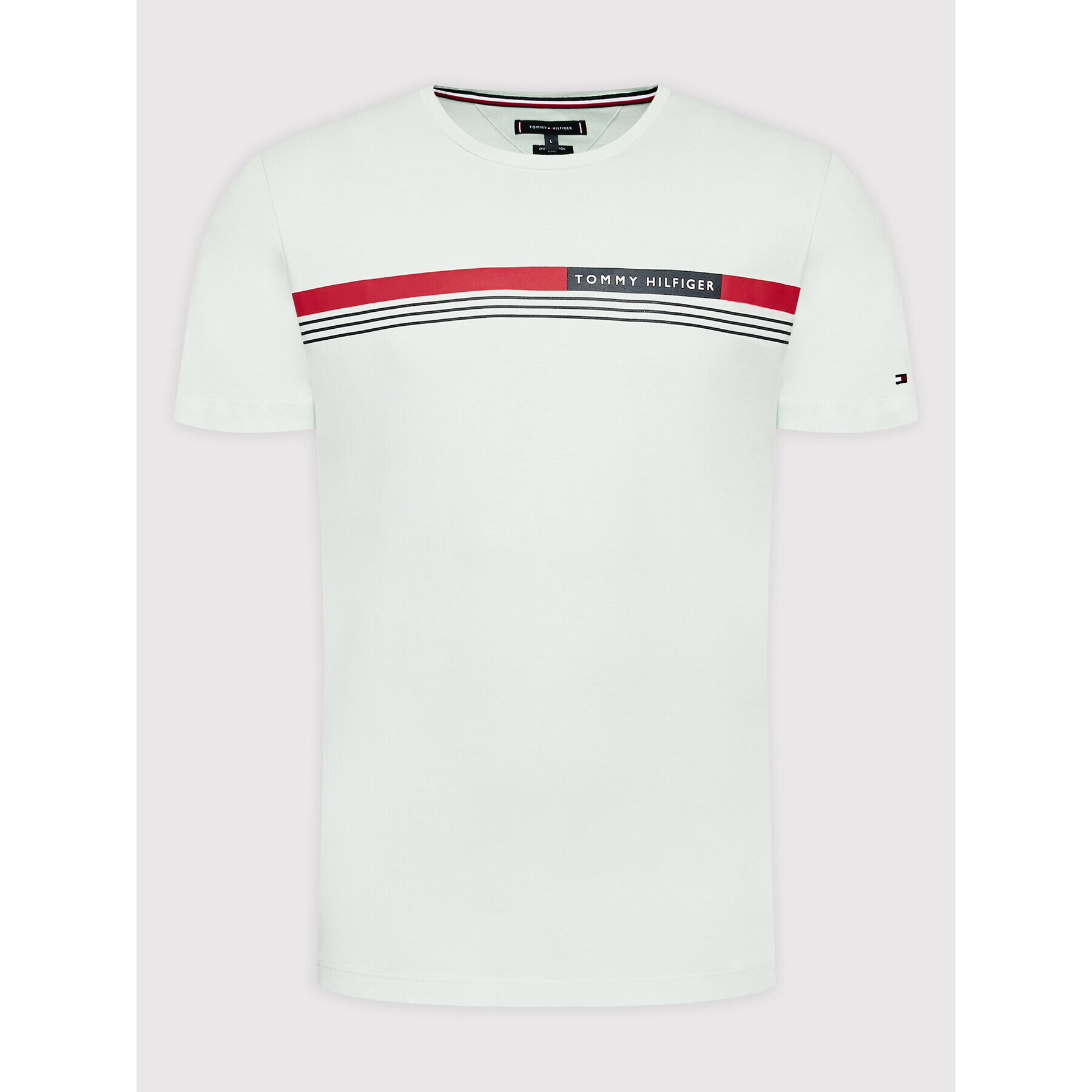 Tommy Hilfiger Tričko Corp Chest Front Logo MW0MW24558 Zelená Regular Fit - Pepit.sk