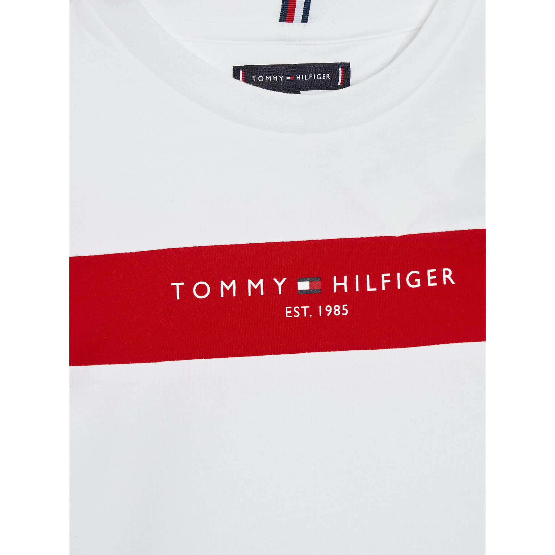 Tommy Hilfiger Tričko Essential Colorblock KB0KB07279 D Biela Regular Fit - Pepit.sk