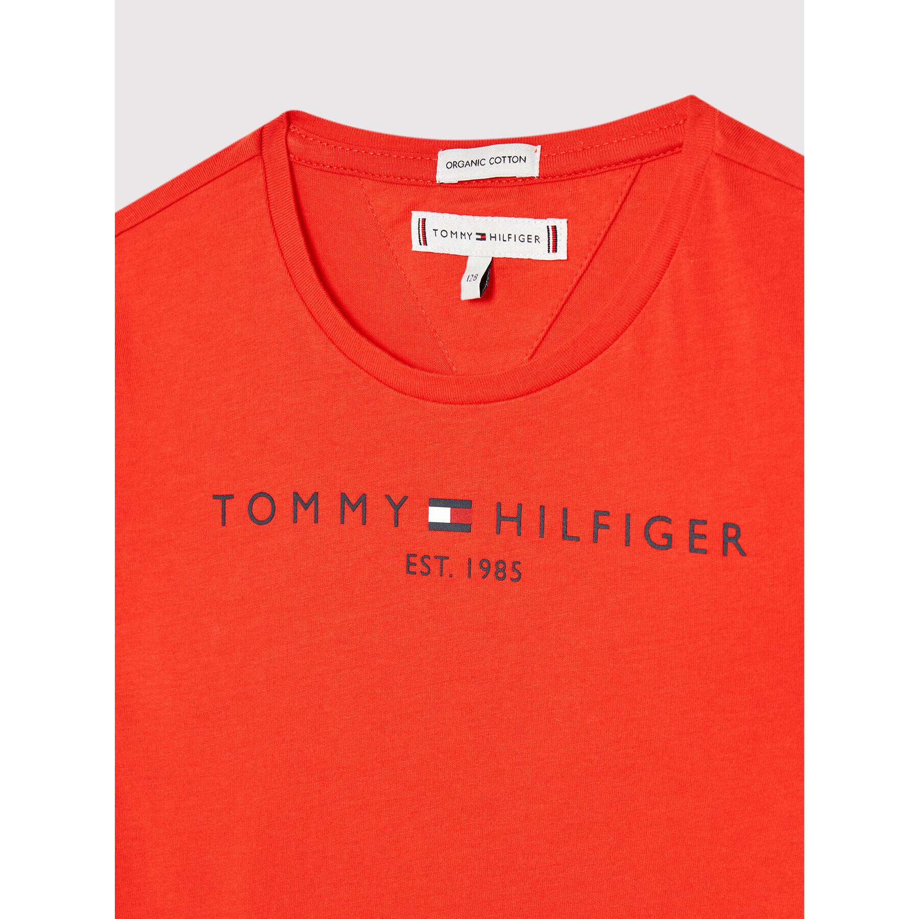 Tommy Hilfiger Tričko Essential KG0KG05242 D Oranžová Regular Fit - Pepit.sk