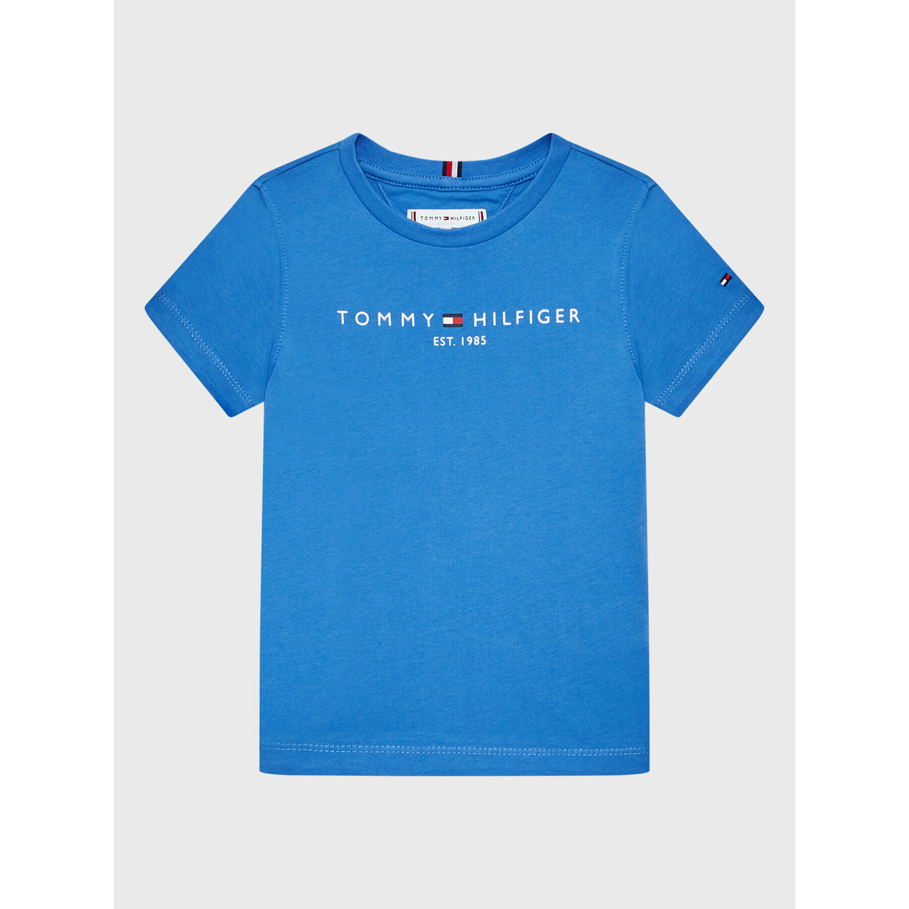 Tommy Hilfiger Tričko Essential KS0KS00201 Modrá Regular Fit - Pepit.sk