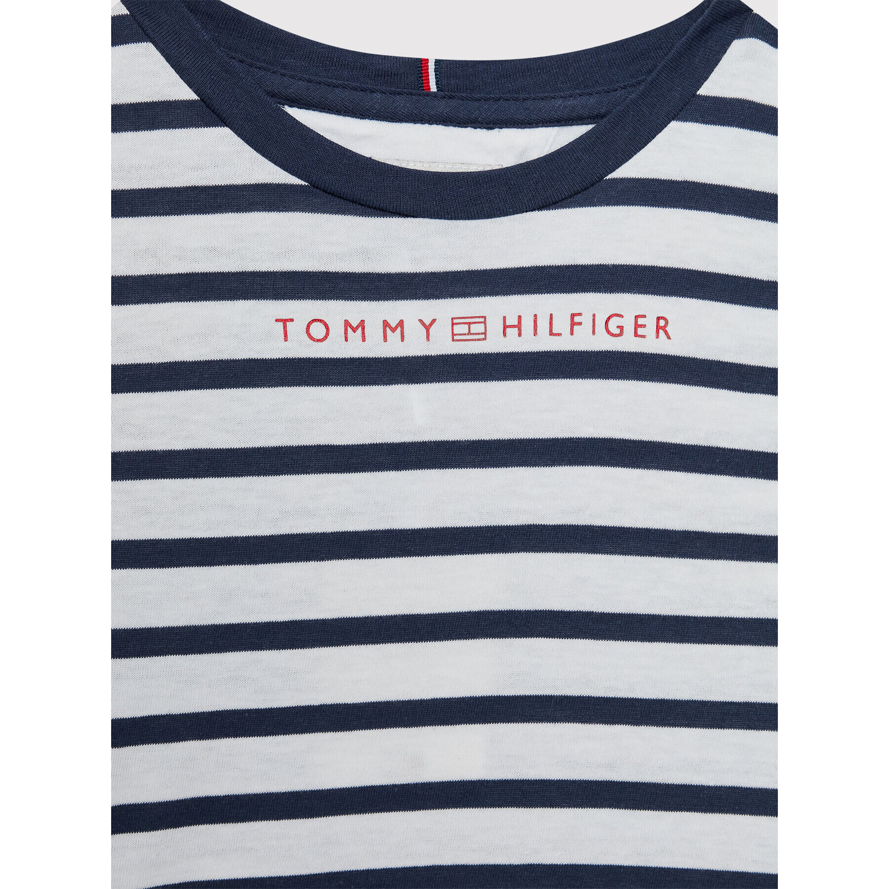 Tommy Hilfiger Tričko Essential Stripe KG0KG06502 Tmavomodrá Regular Fit - Pepit.sk