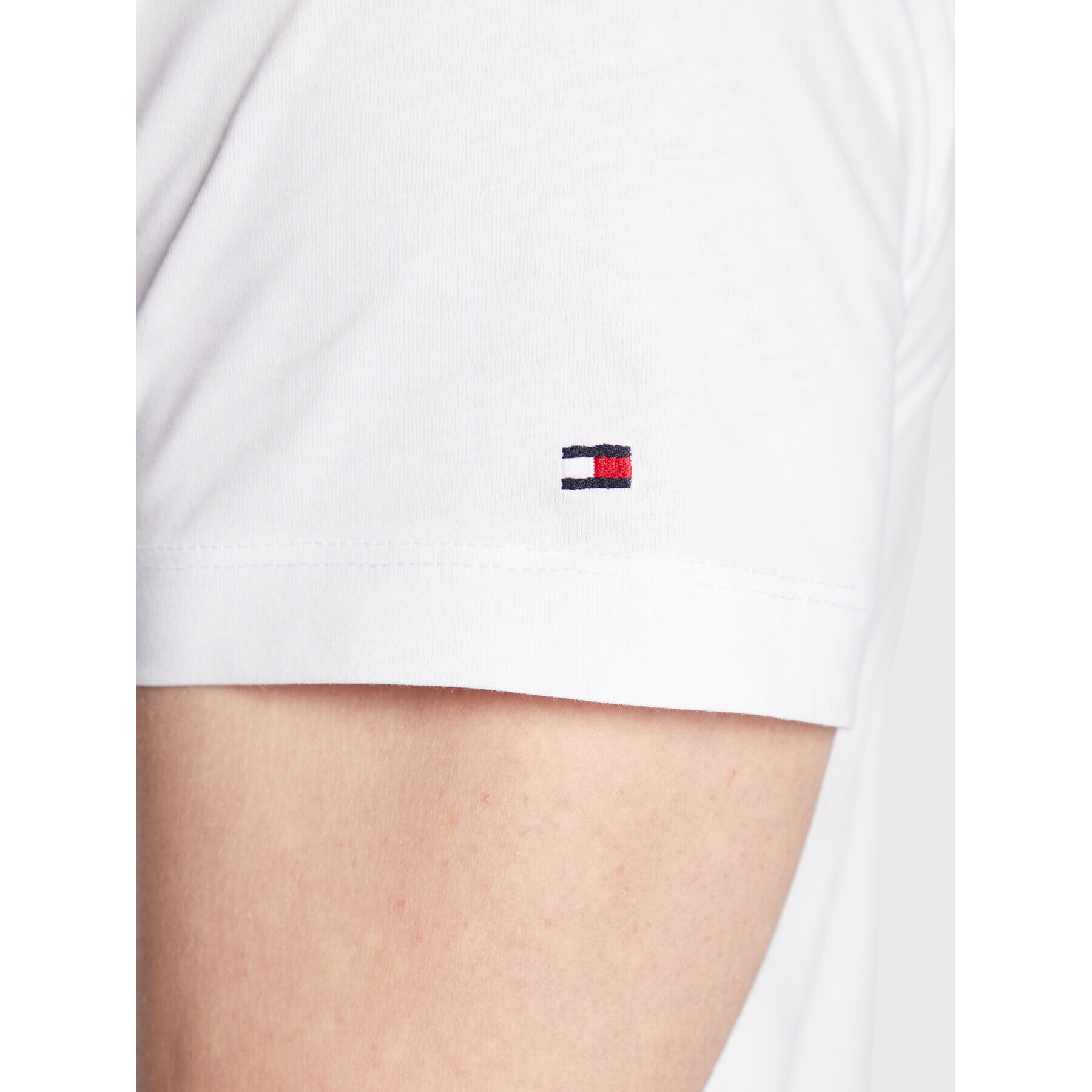 Tommy Hilfiger Tričko Established MW0MW29377 Biela Slim Fit - Pepit.sk