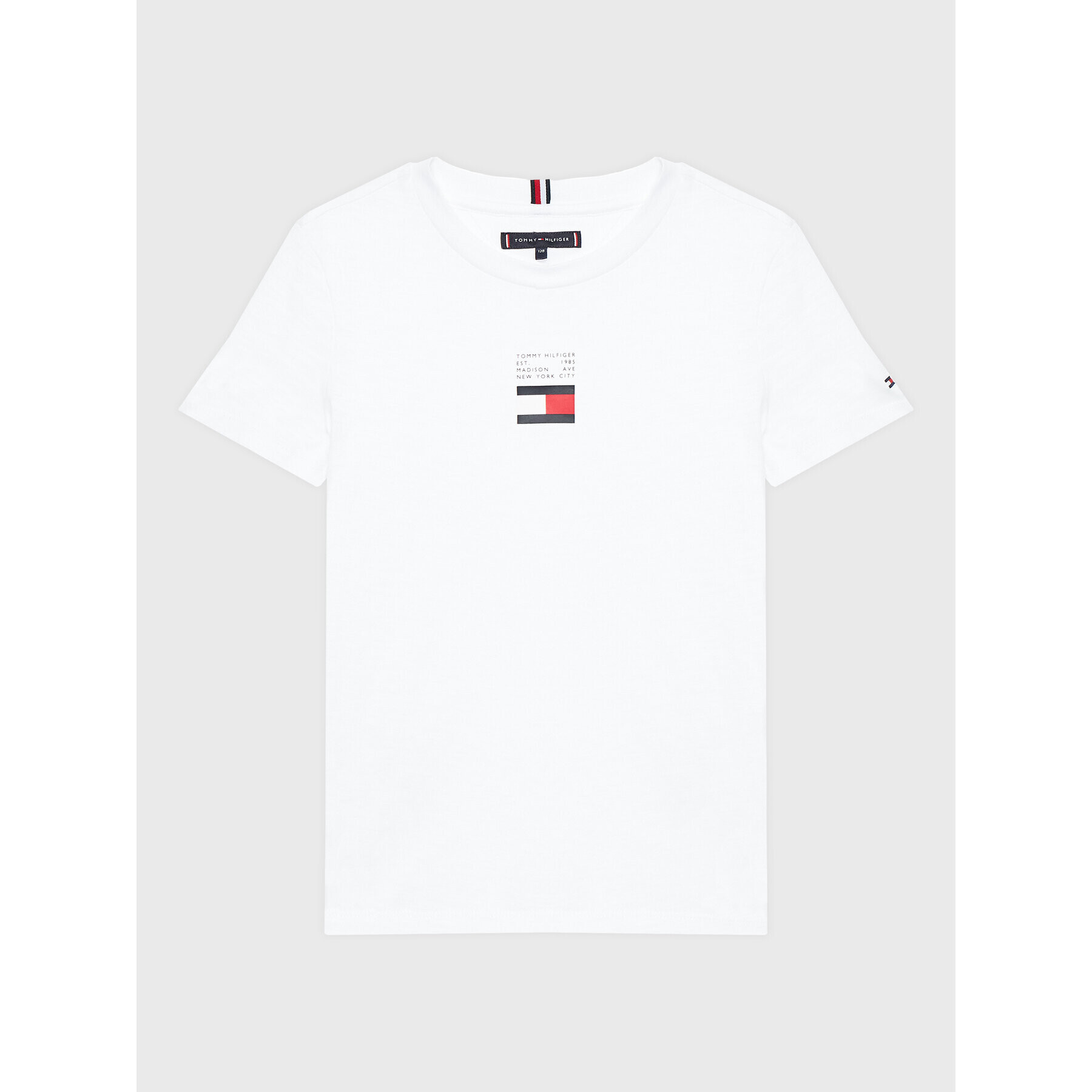 Tommy Hilfiger Tričko Flag KB0KB08033 D Biela Regular Fit - Pepit.sk