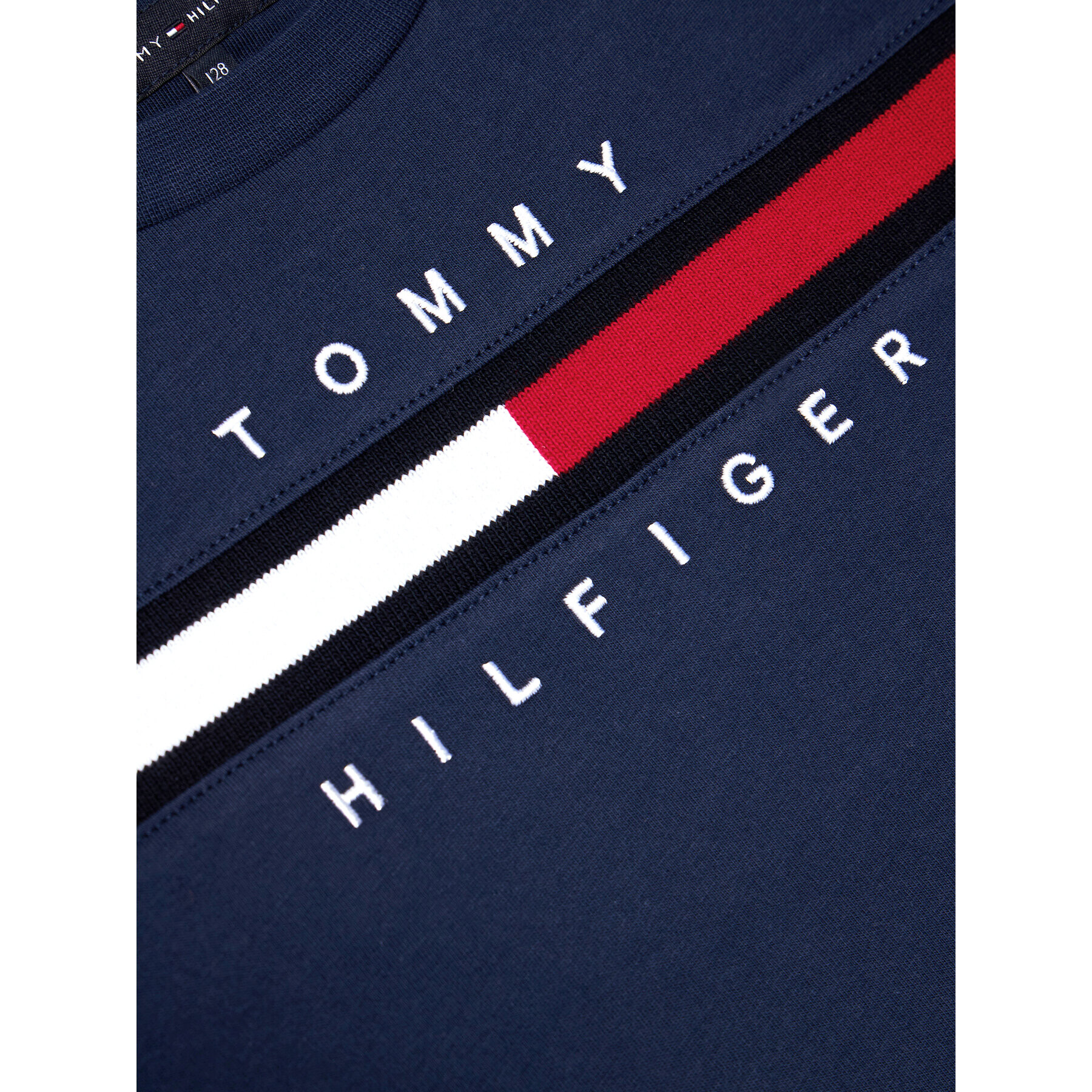 Tommy Hilfiger Tričko Flag Rib Insert KB0KB06532 D Tmavomodrá Regular Fit - Pepit.sk