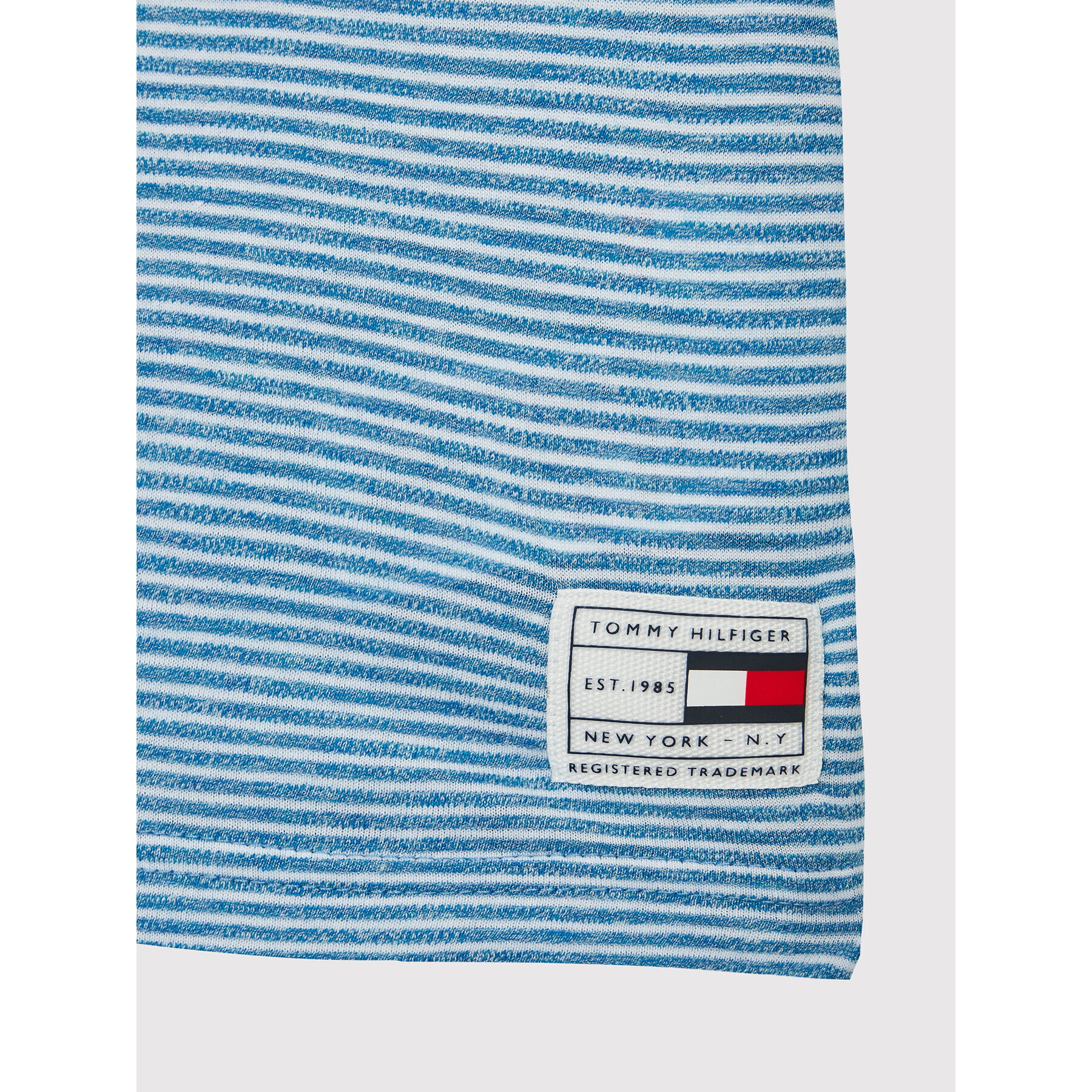 Tommy Hilfiger Tričko Jaspe Stripe Tee KB0KB07360 D Modrá Regular Fit - Pepit.sk